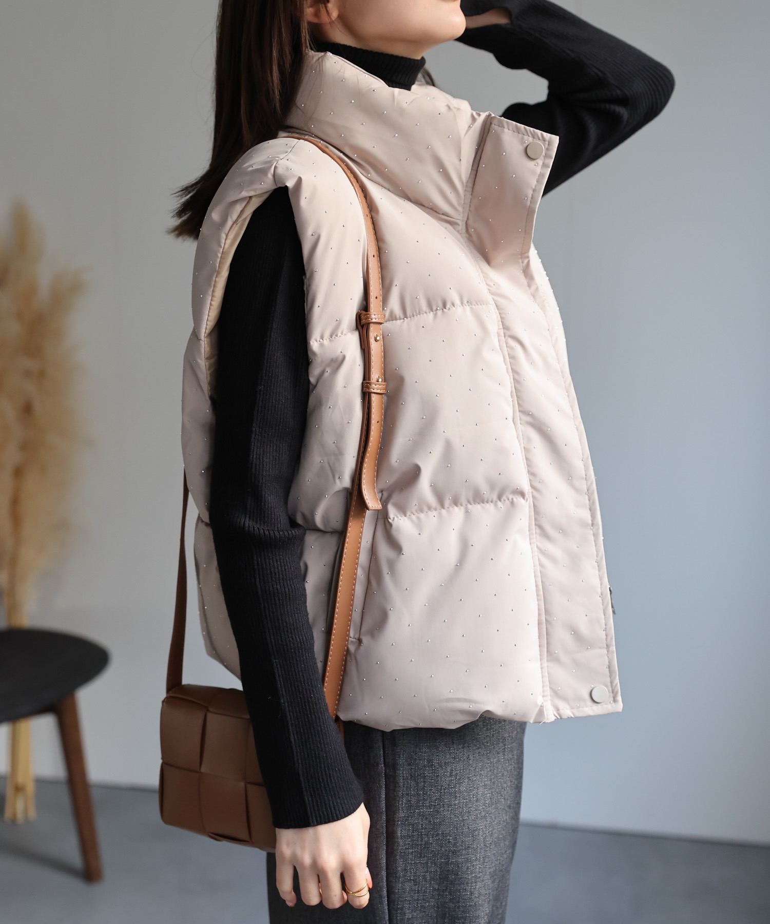 model：162cm 着用サイズ：F