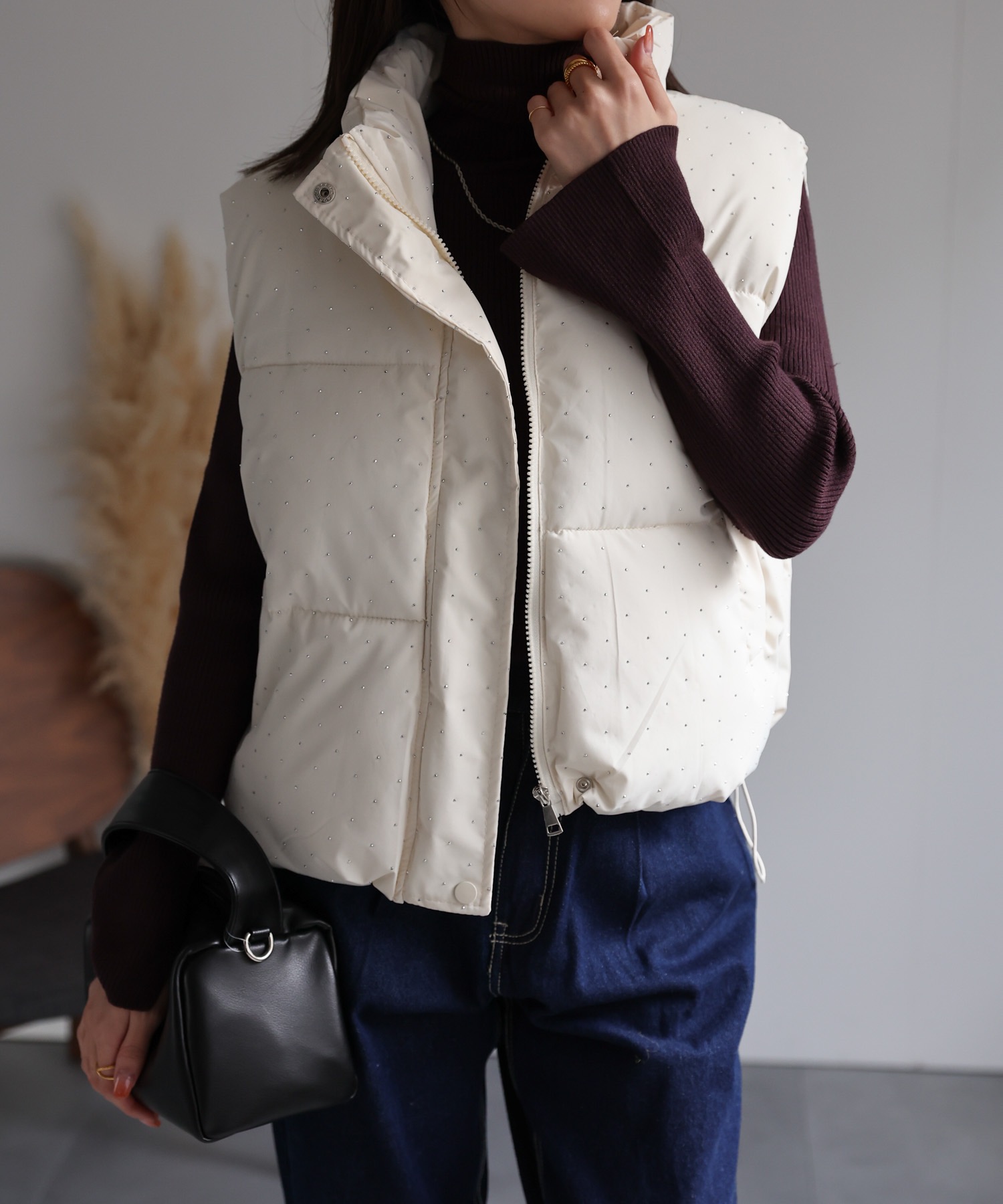 model：162cm 着用サイズ：F