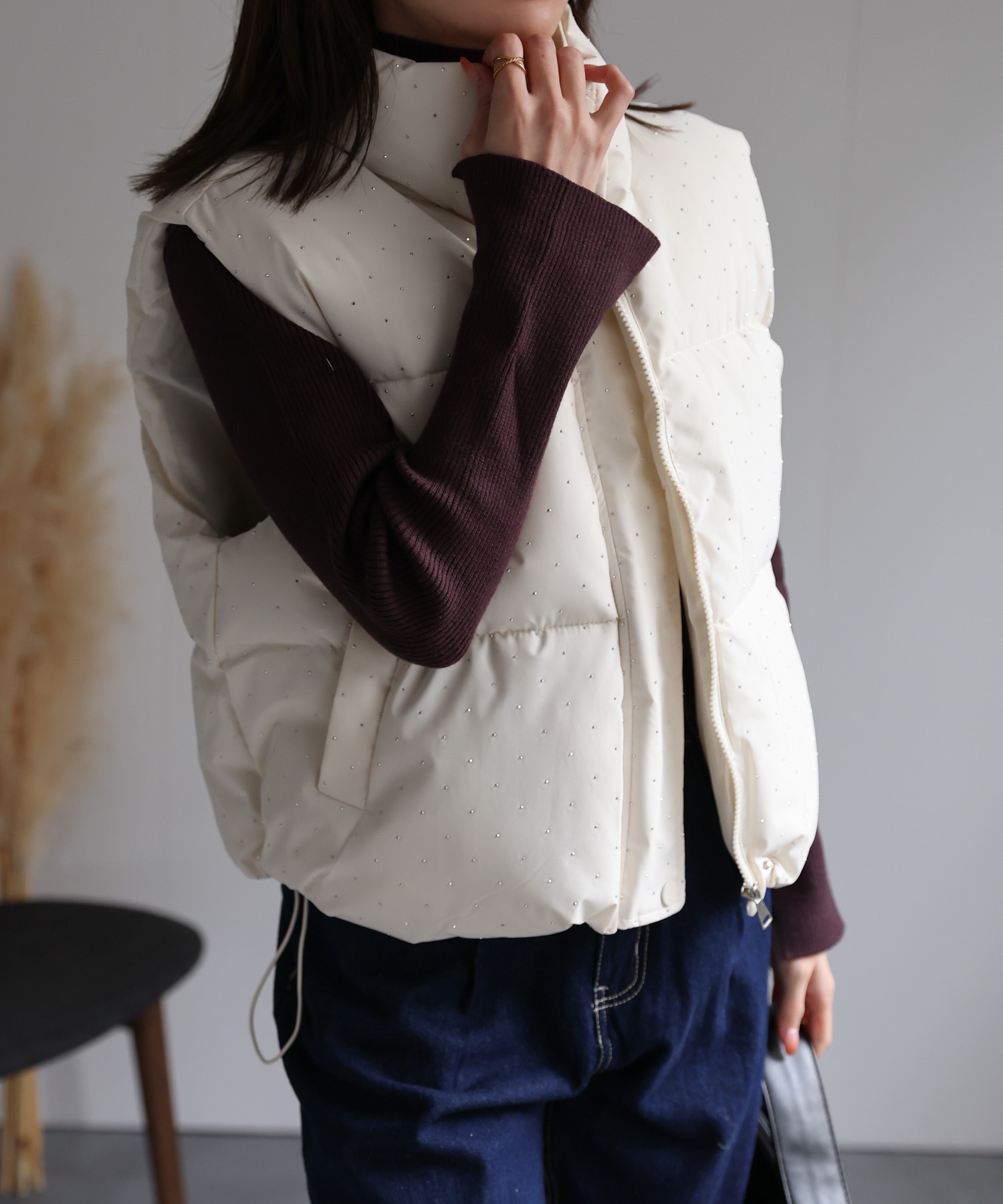 model：162cm 着用サイズ：F