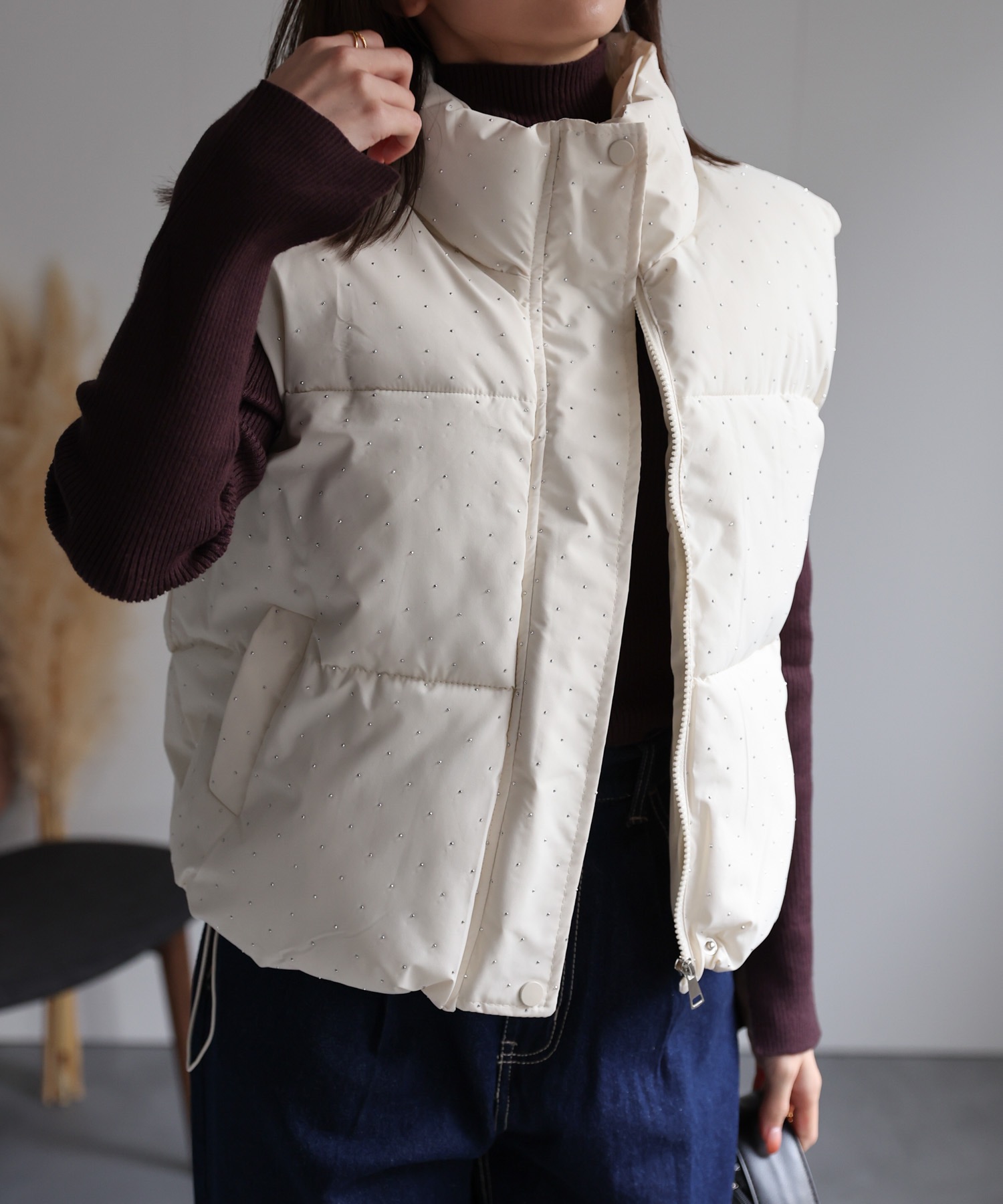 model：162cm 着用サイズ：F