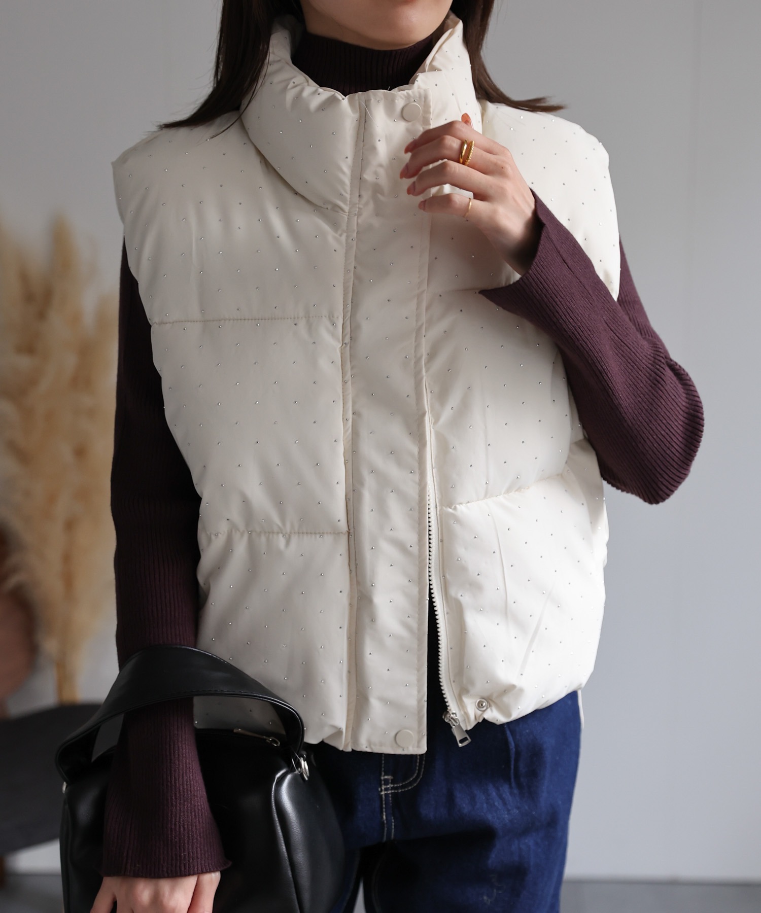 model：162cm 着用サイズ：F