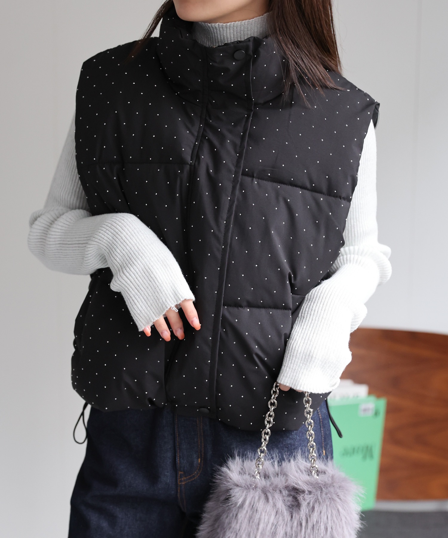 model：162cm 着用サイズ：F