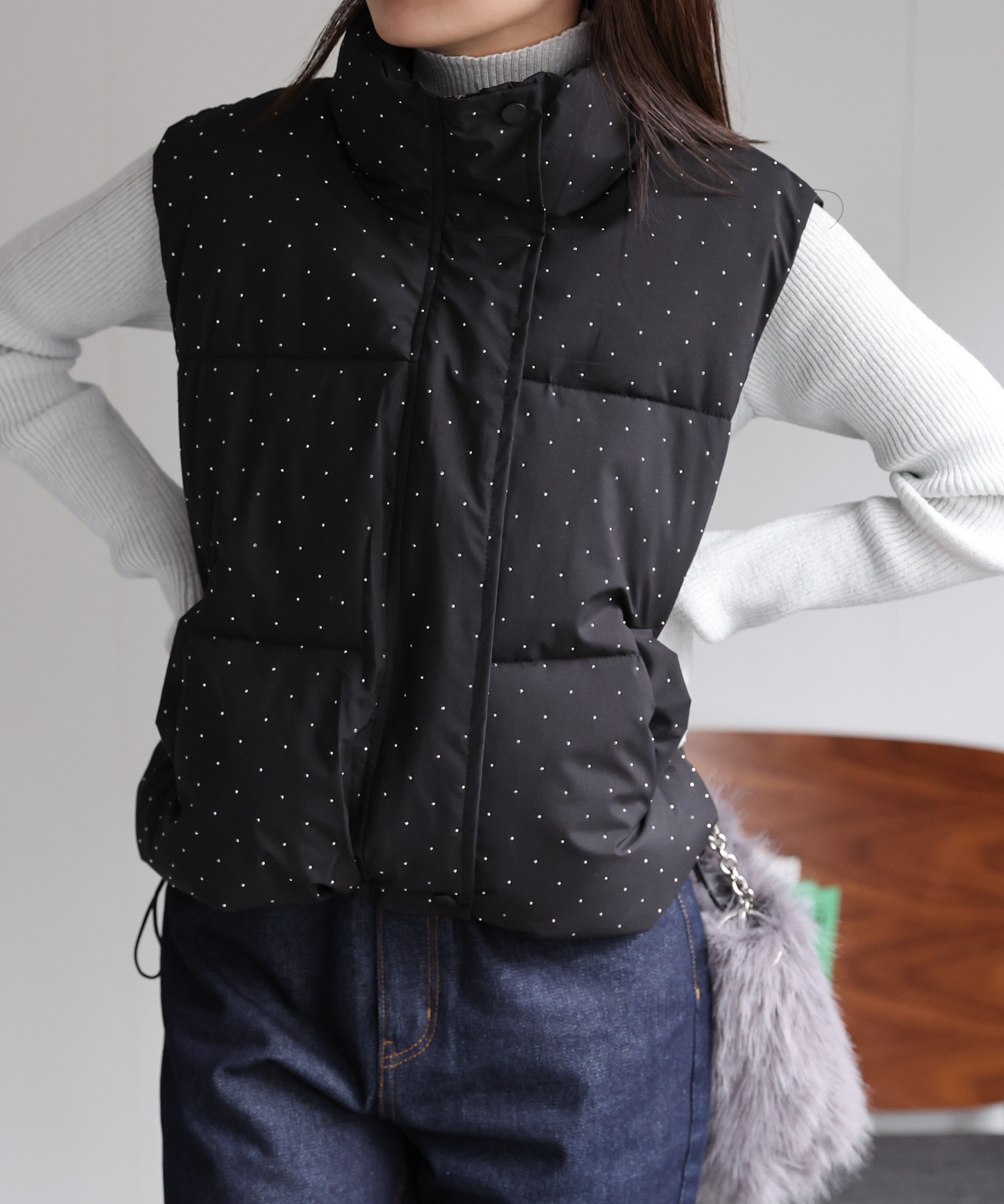 model：162cm 着用サイズ：F