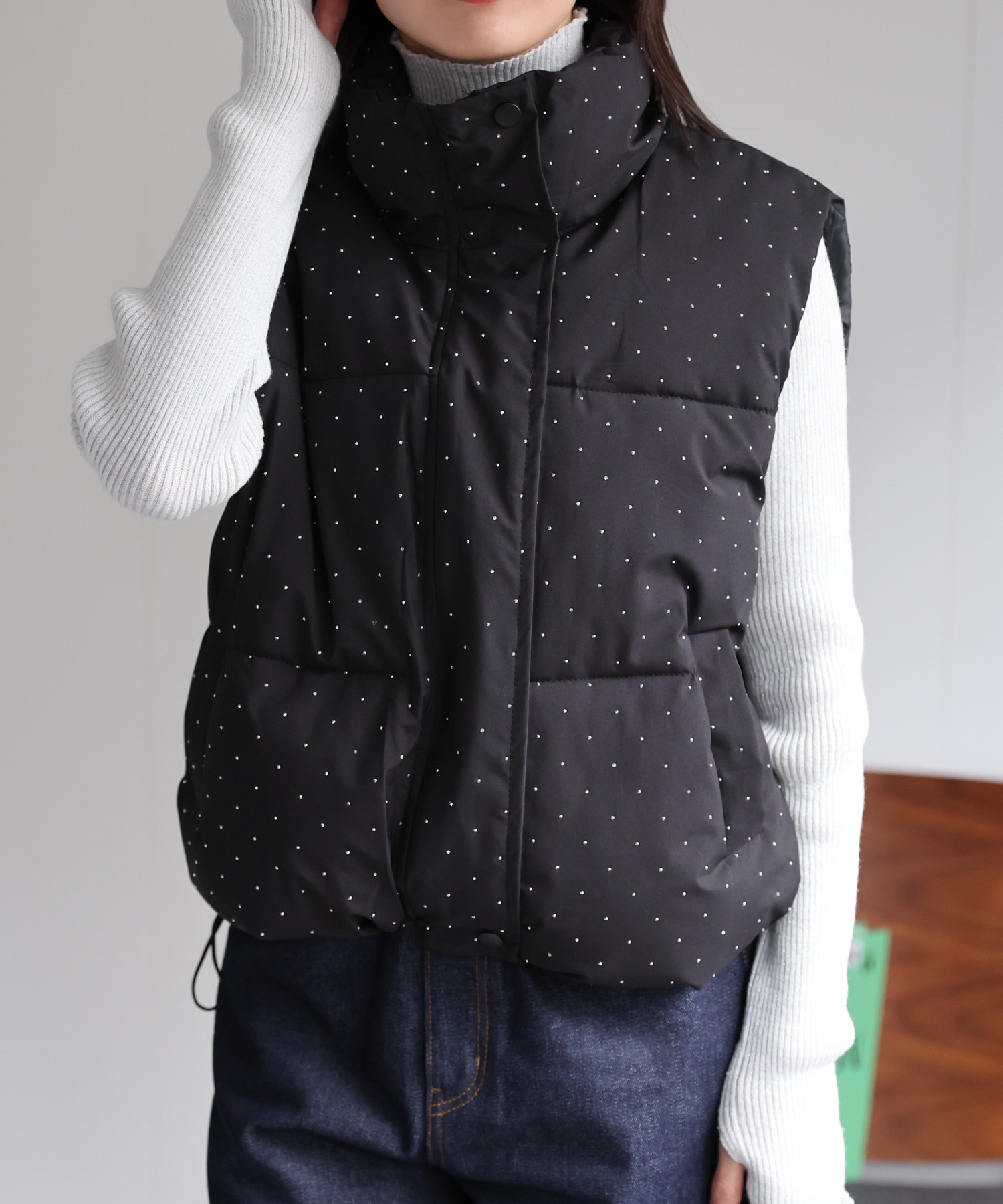model：162cm 着用サイズ：F