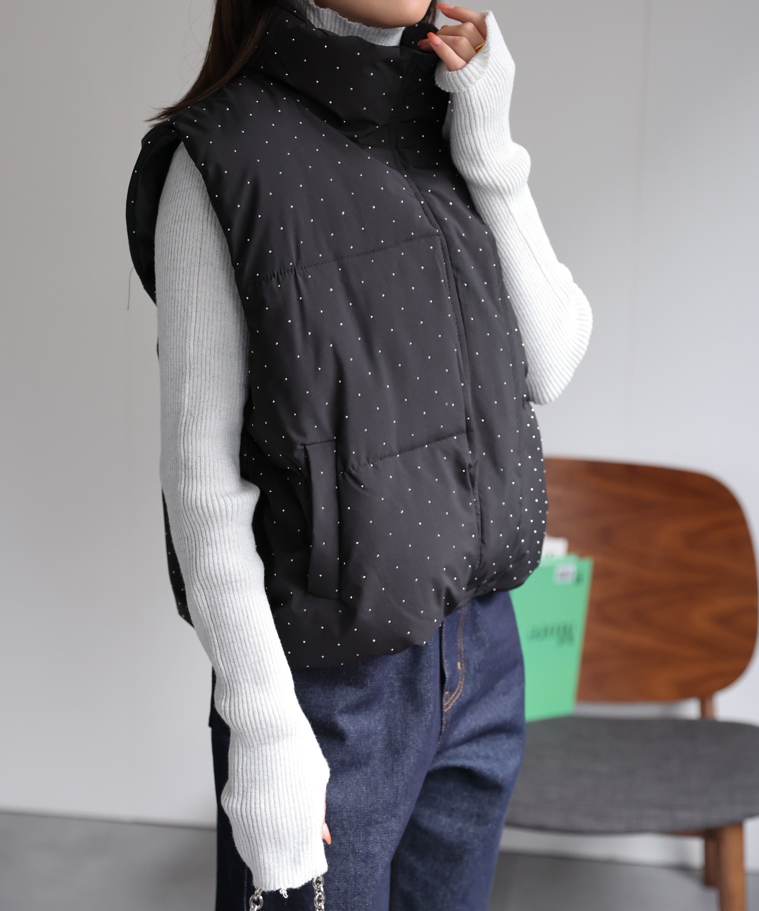 model：162cm 着用サイズ：F