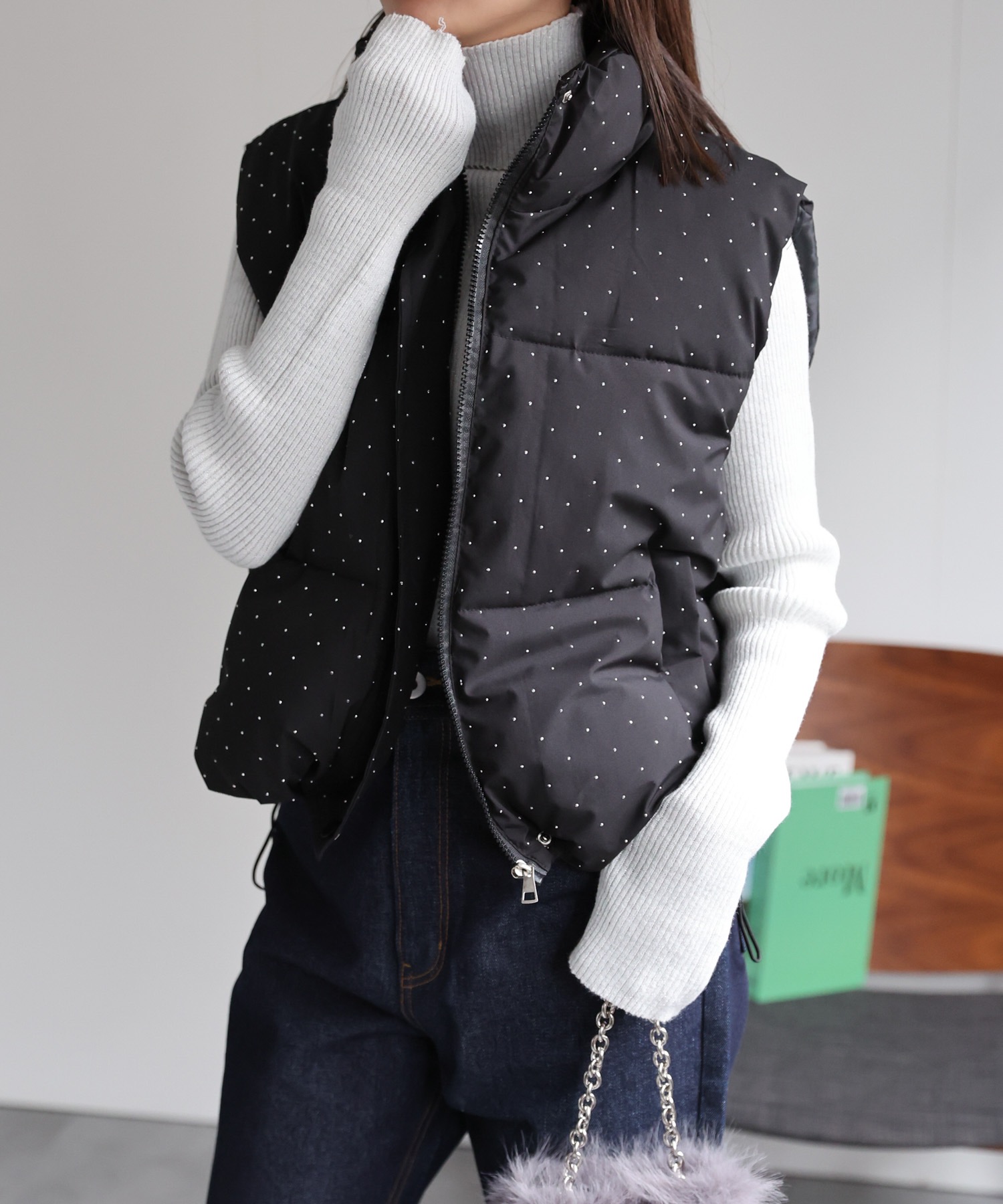 model：162cm 着用サイズ：F