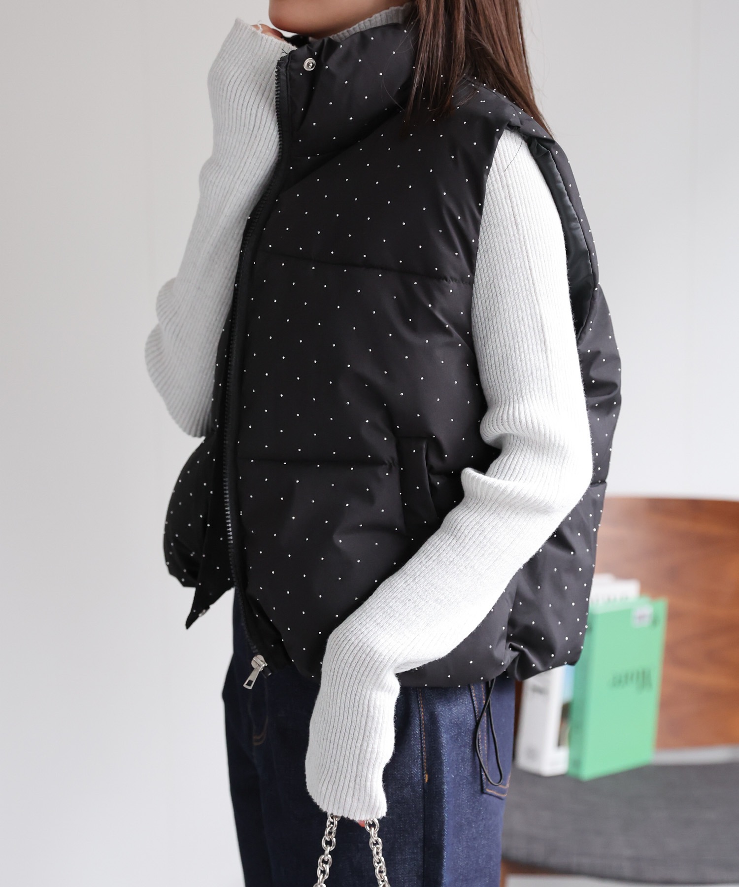 model：162cm 着用サイズ：F