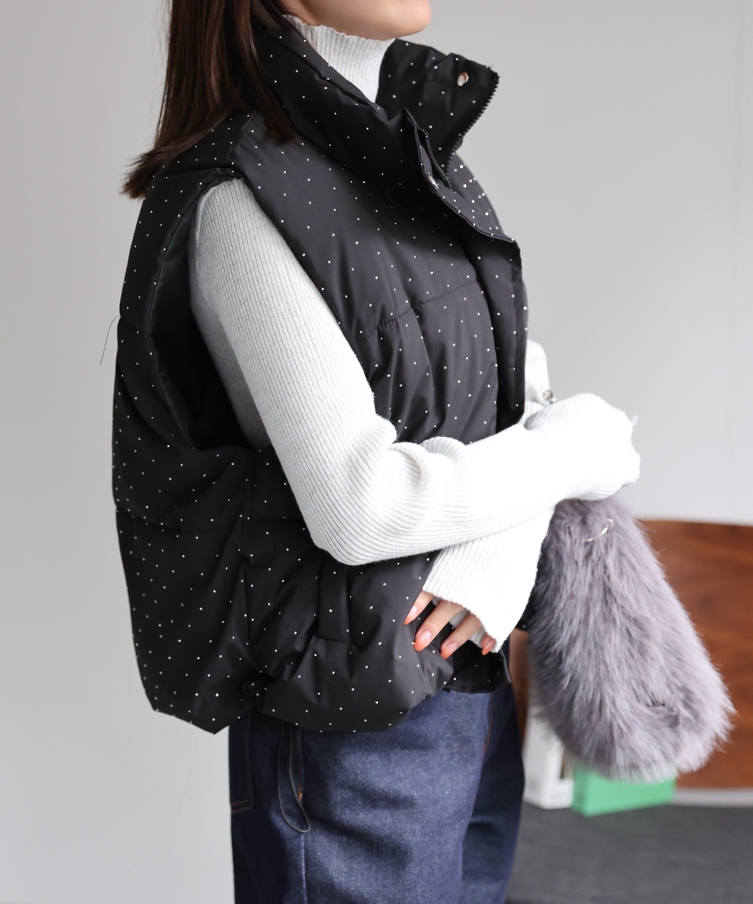 model：162cm 着用サイズ：F