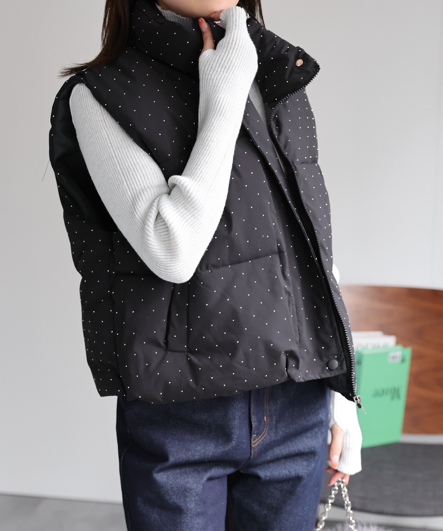 model：162cm 着用サイズ：F