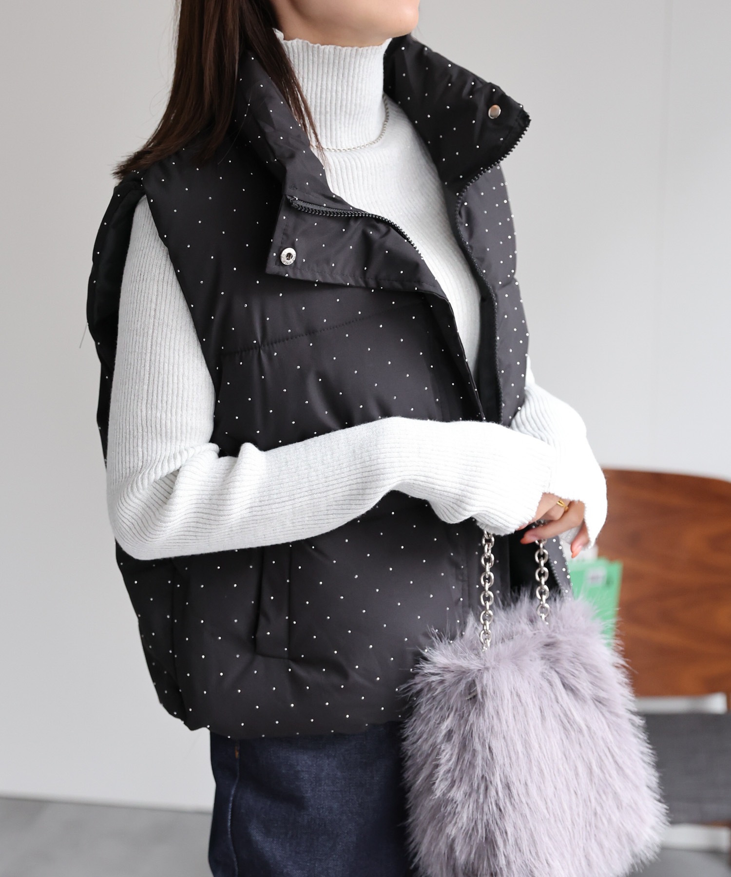 model：162cm 着用サイズ：F