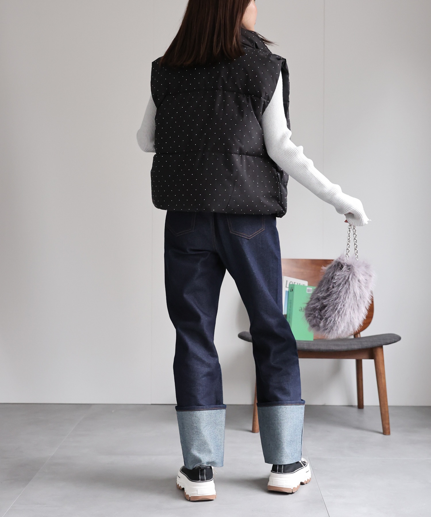 model：162cm 着用サイズ：F