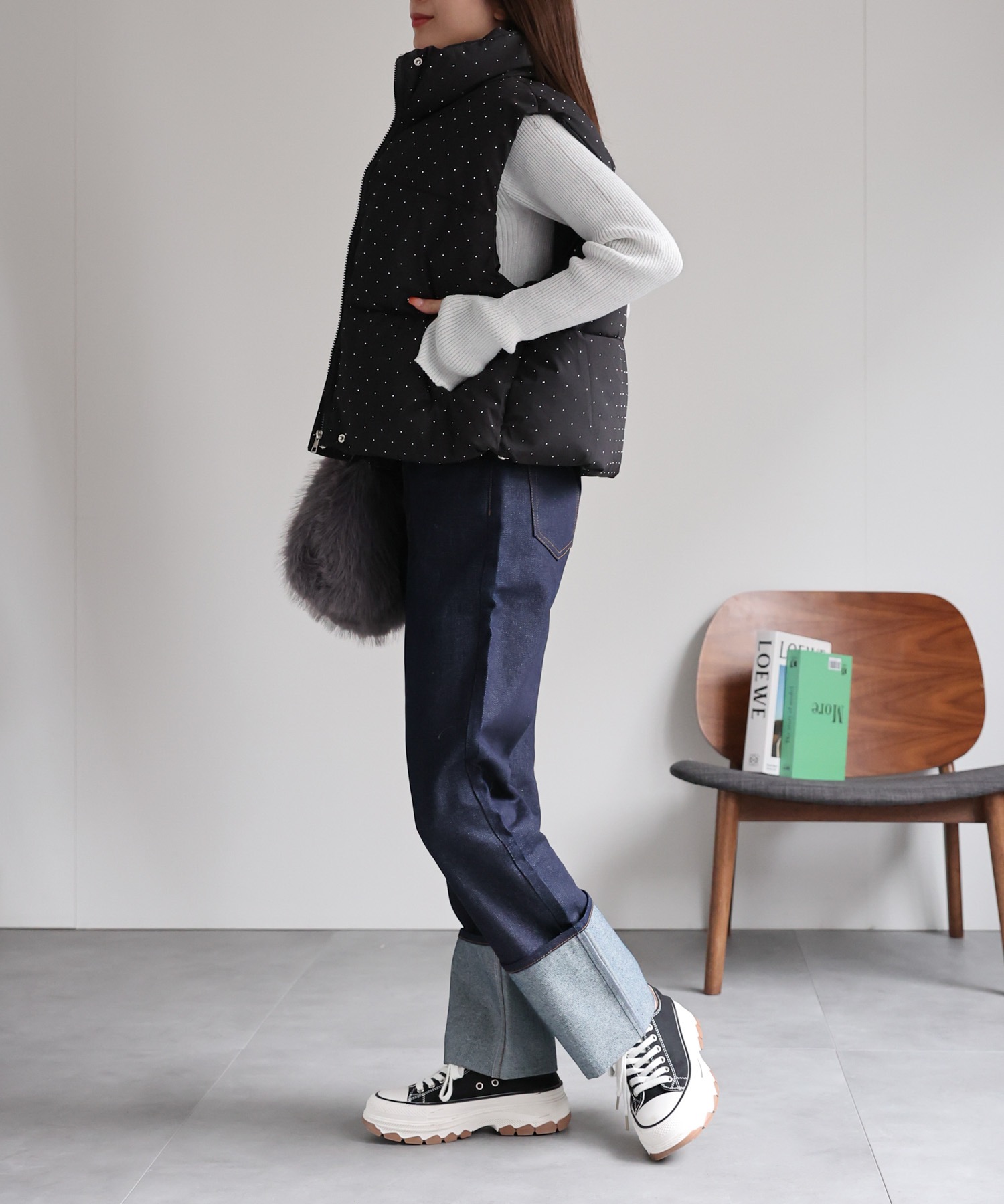 model：162cm 着用サイズ：F