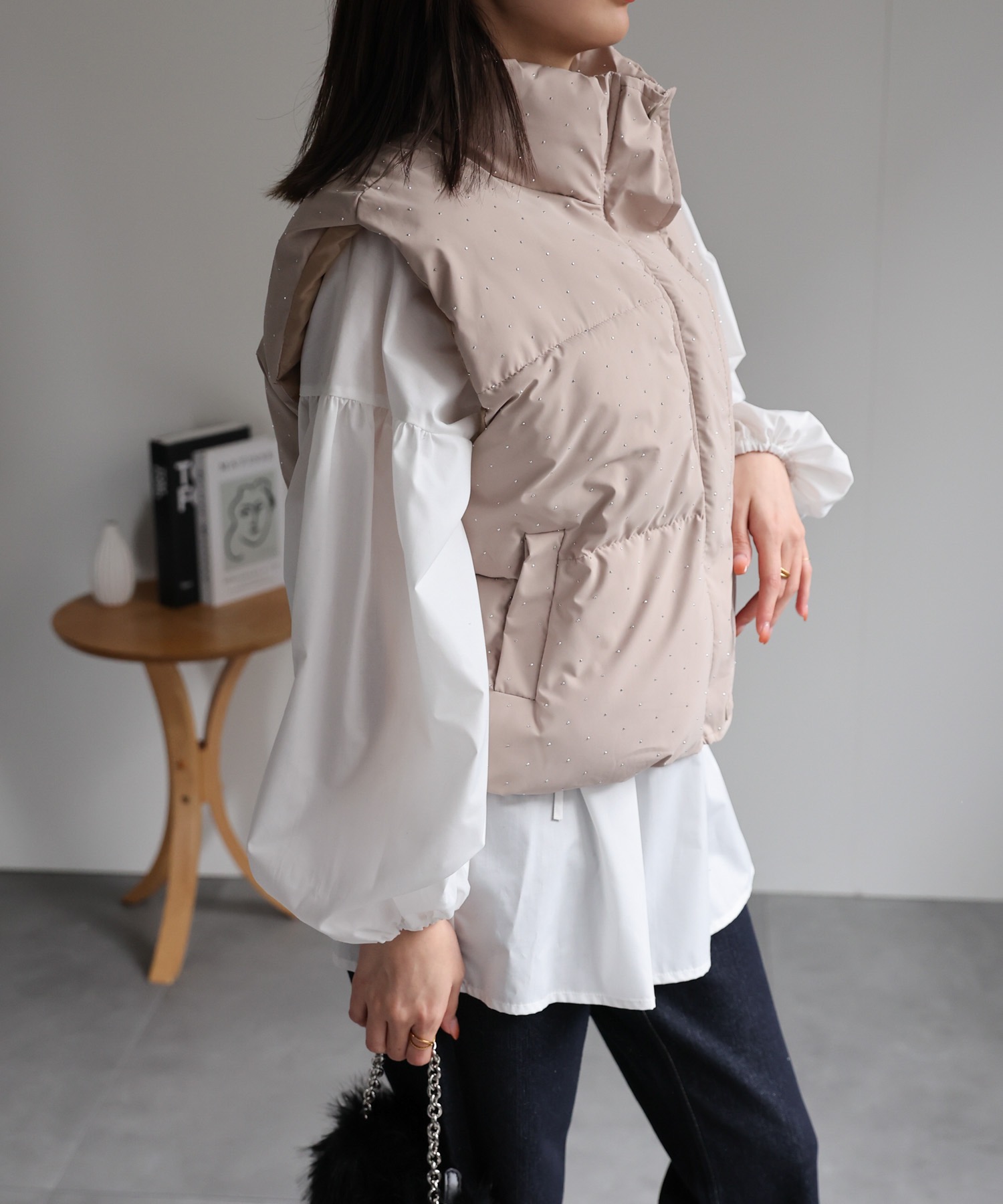 model：162cm 着用サイズ：F