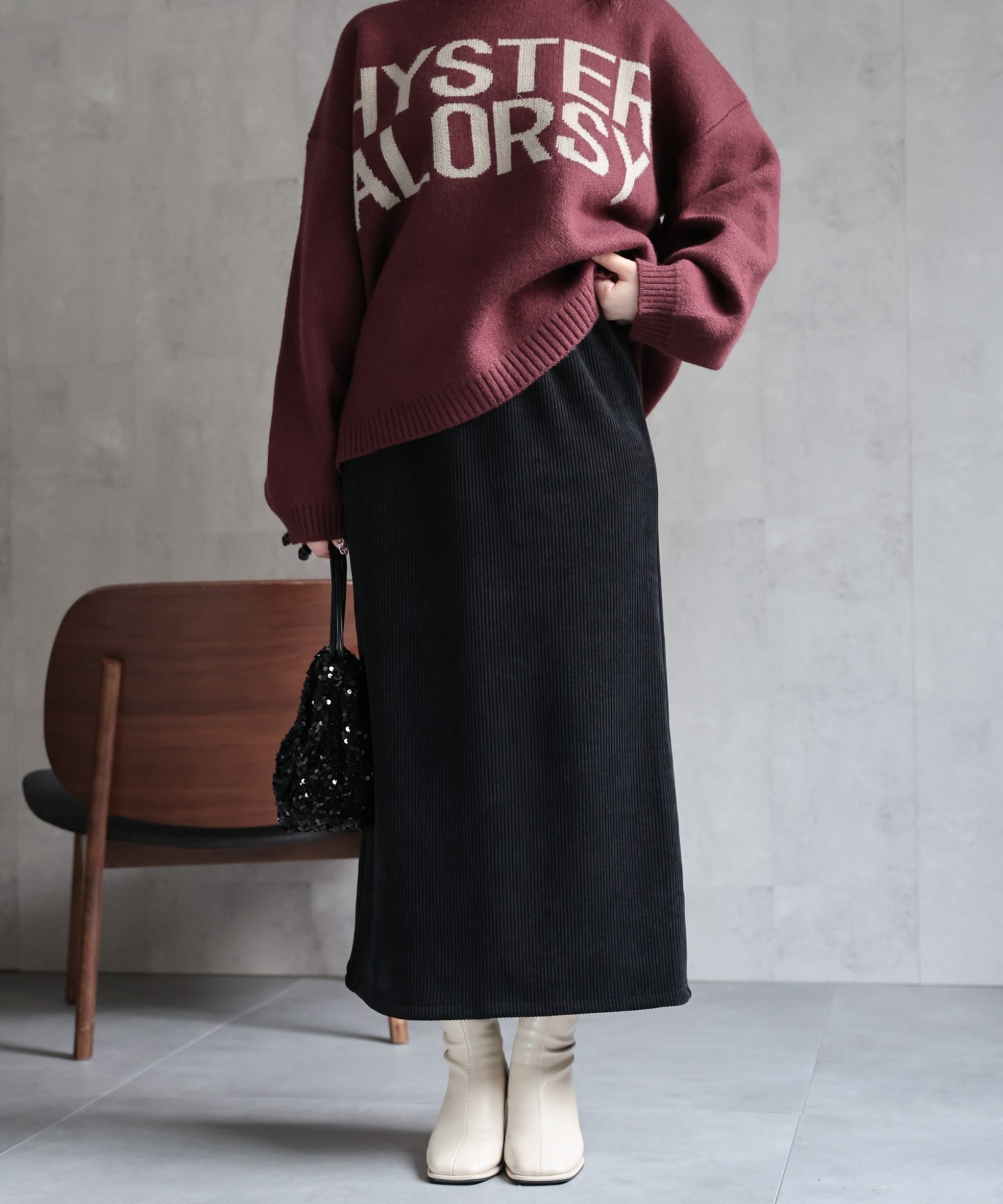 model：158cm 着用サイズ：FREE