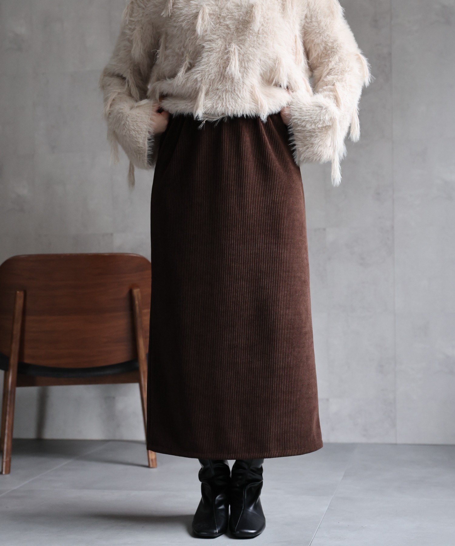 model：158cm 着用サイズ：FREE