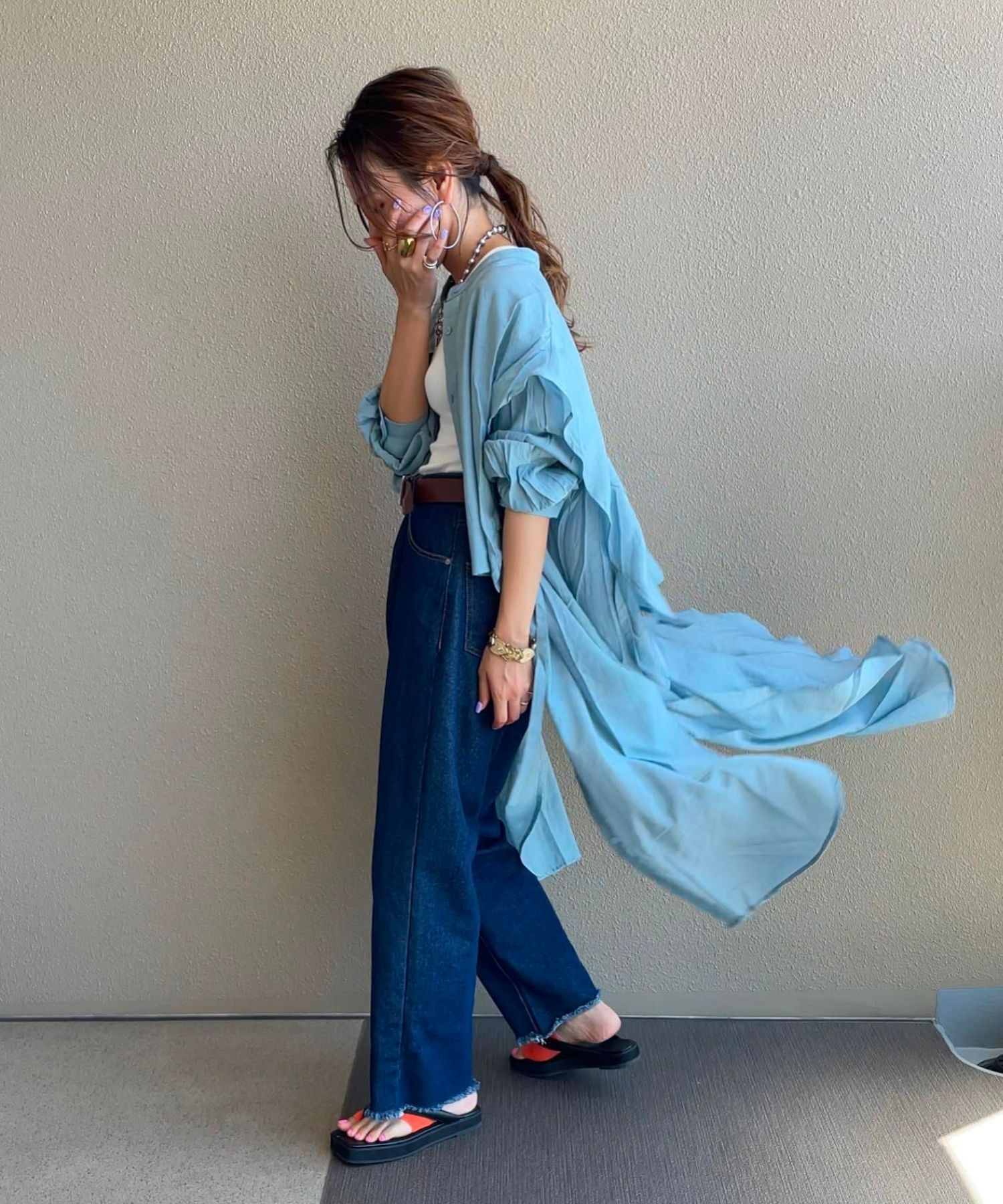 model：H152 着用サイズ：FREE