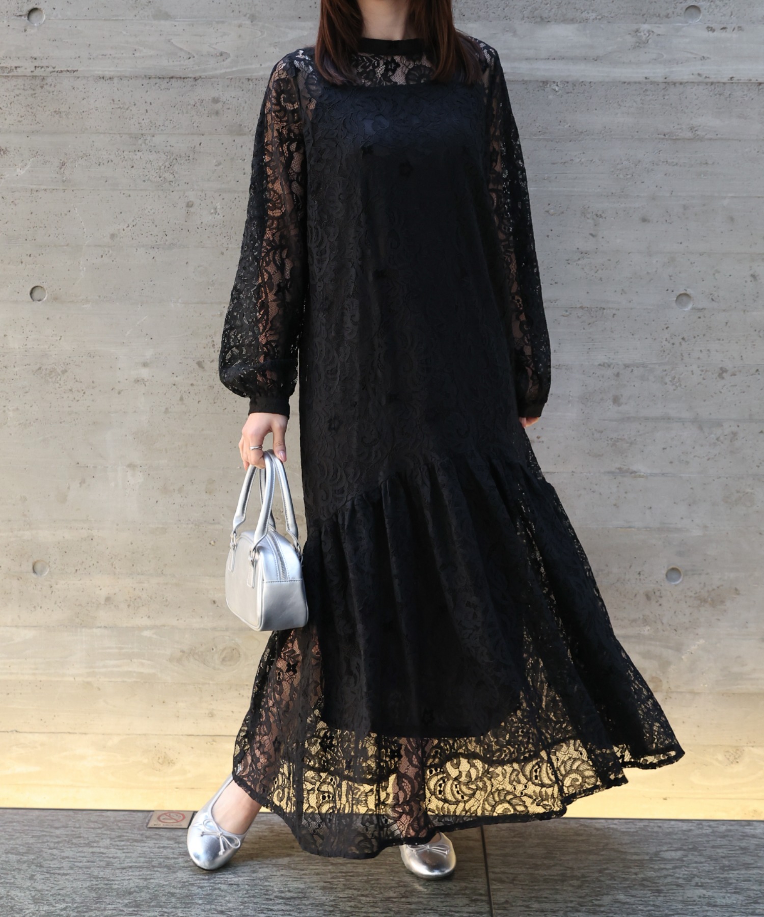 model:162cm 　着用サイズ：FREE(Mサイズ相当)