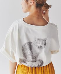 CATプリントTシャツ