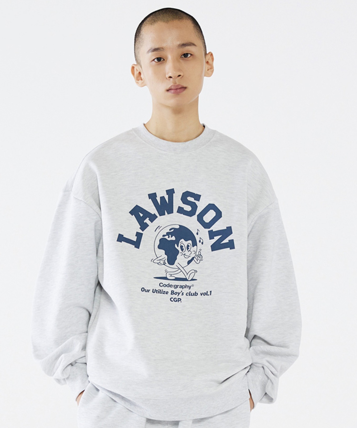 A'GEM/9 × .kom『Code:graphy/コードグラフィー』LAWSON CREW NECK