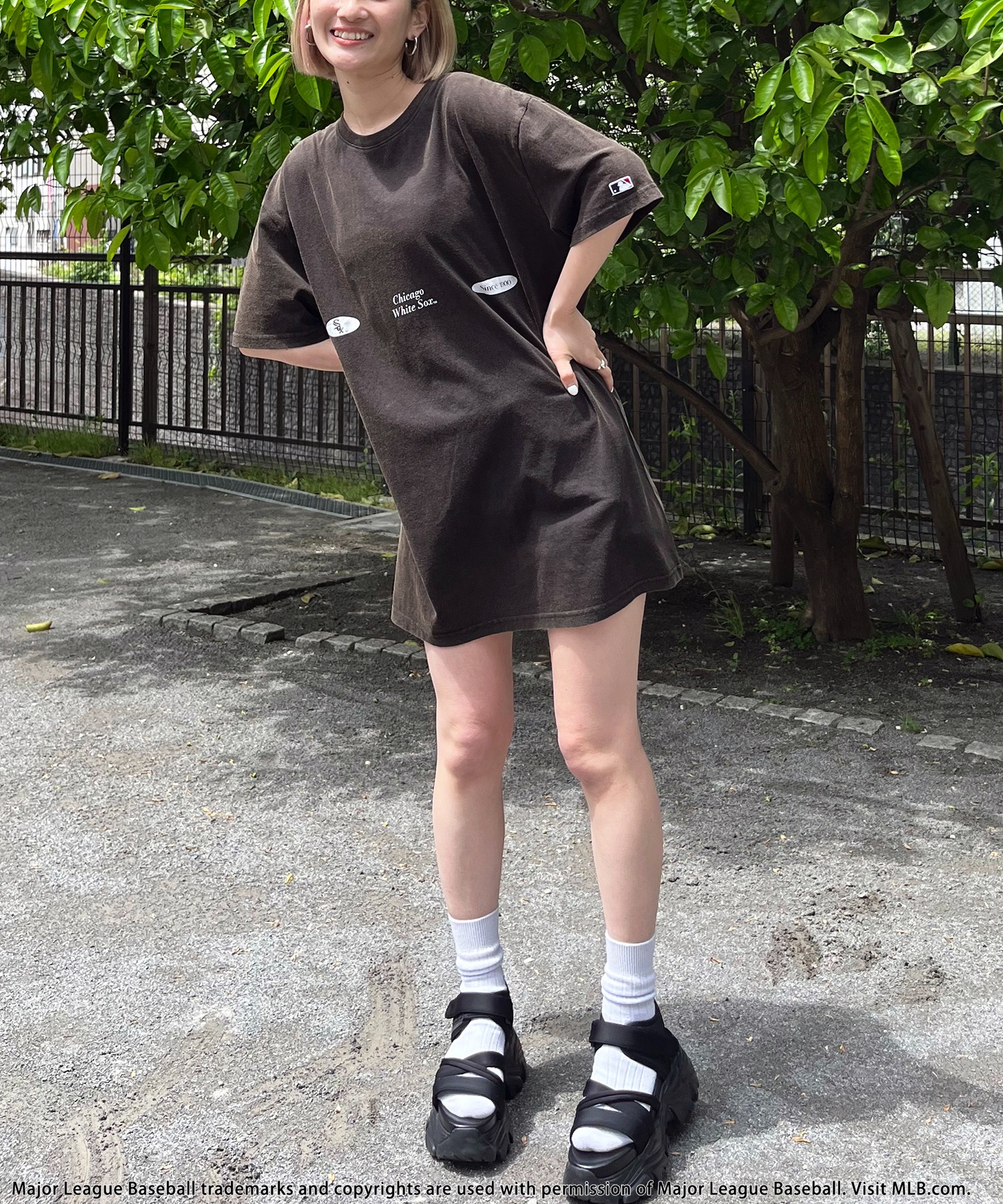 MLB】オーバルロゴビックTシャツ BACK TO THE FIELD│SPIRALGIRL