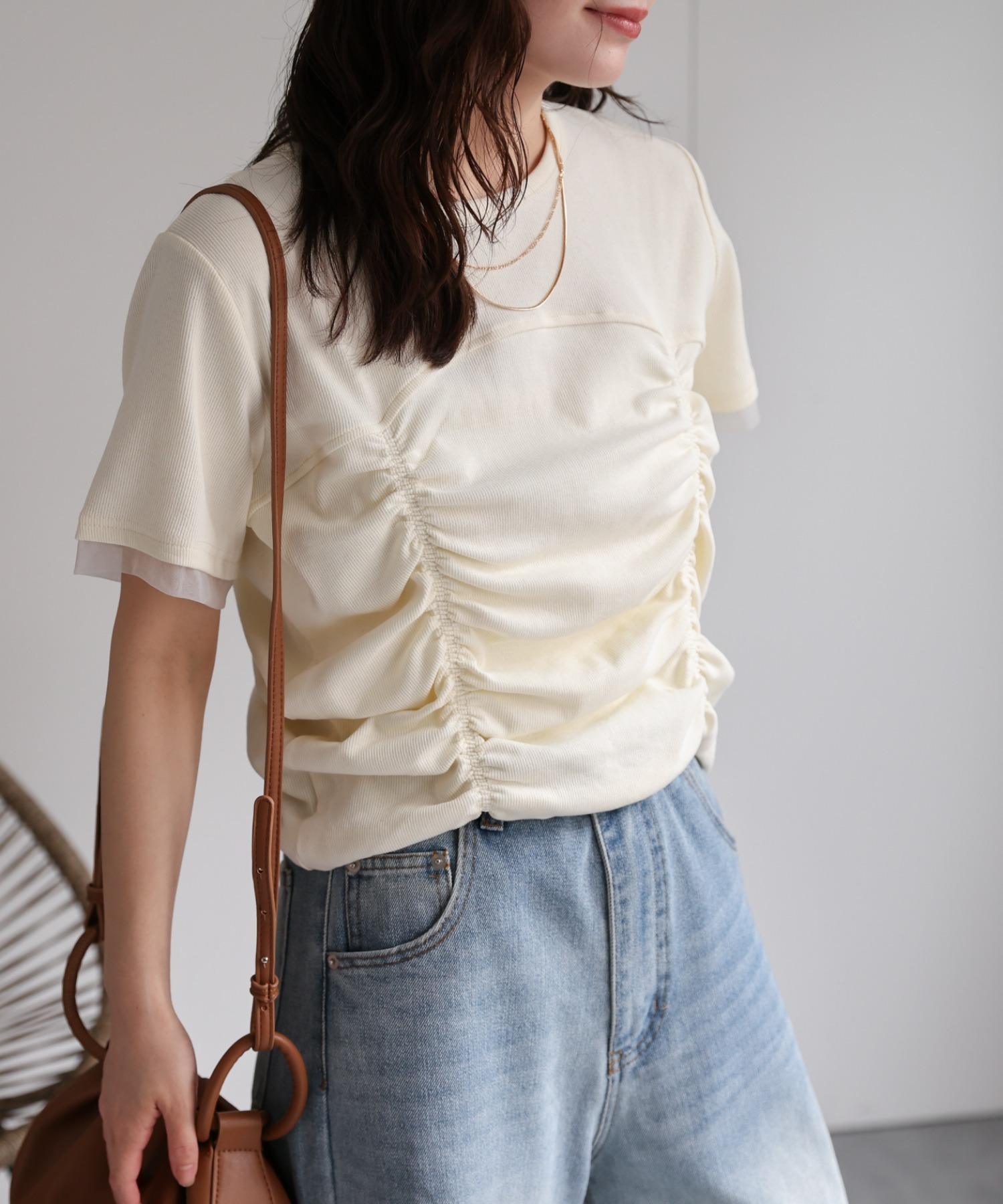 model：156cm 着用サイズ：FREE