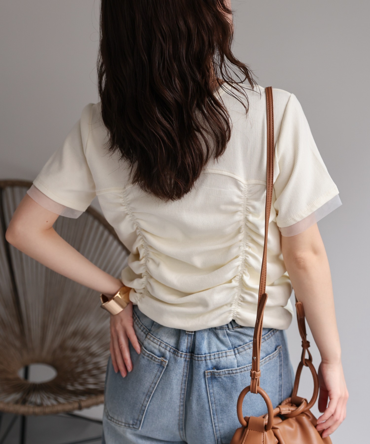model：156cm 着用サイズ：FREE