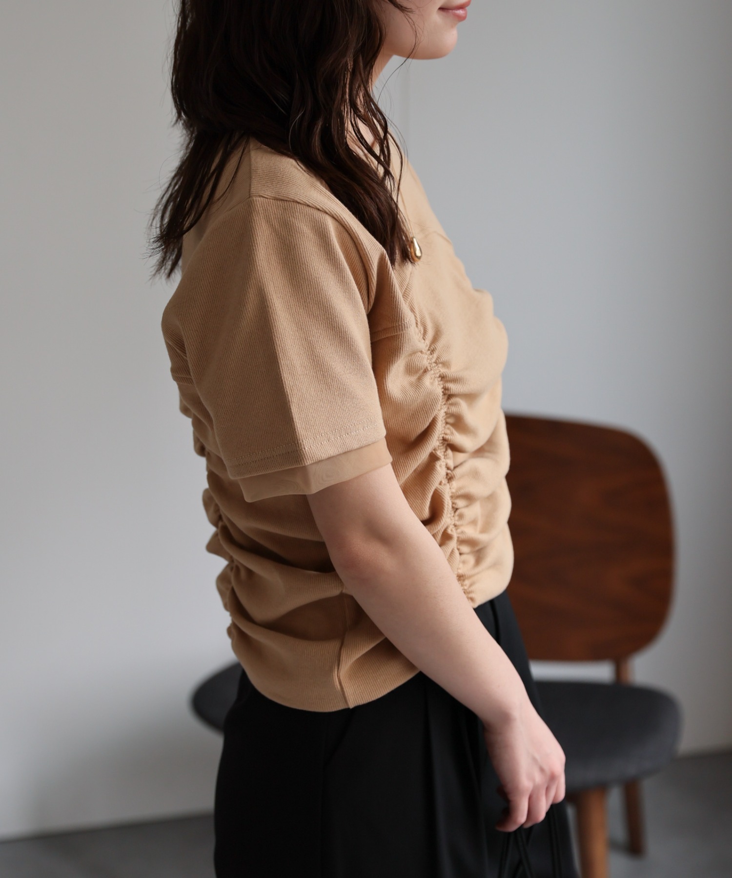 model：156cm 着用サイズ：FREE