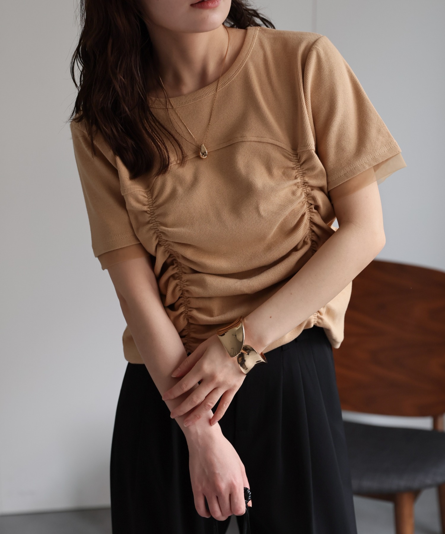 model：156cm 着用サイズ：FREE