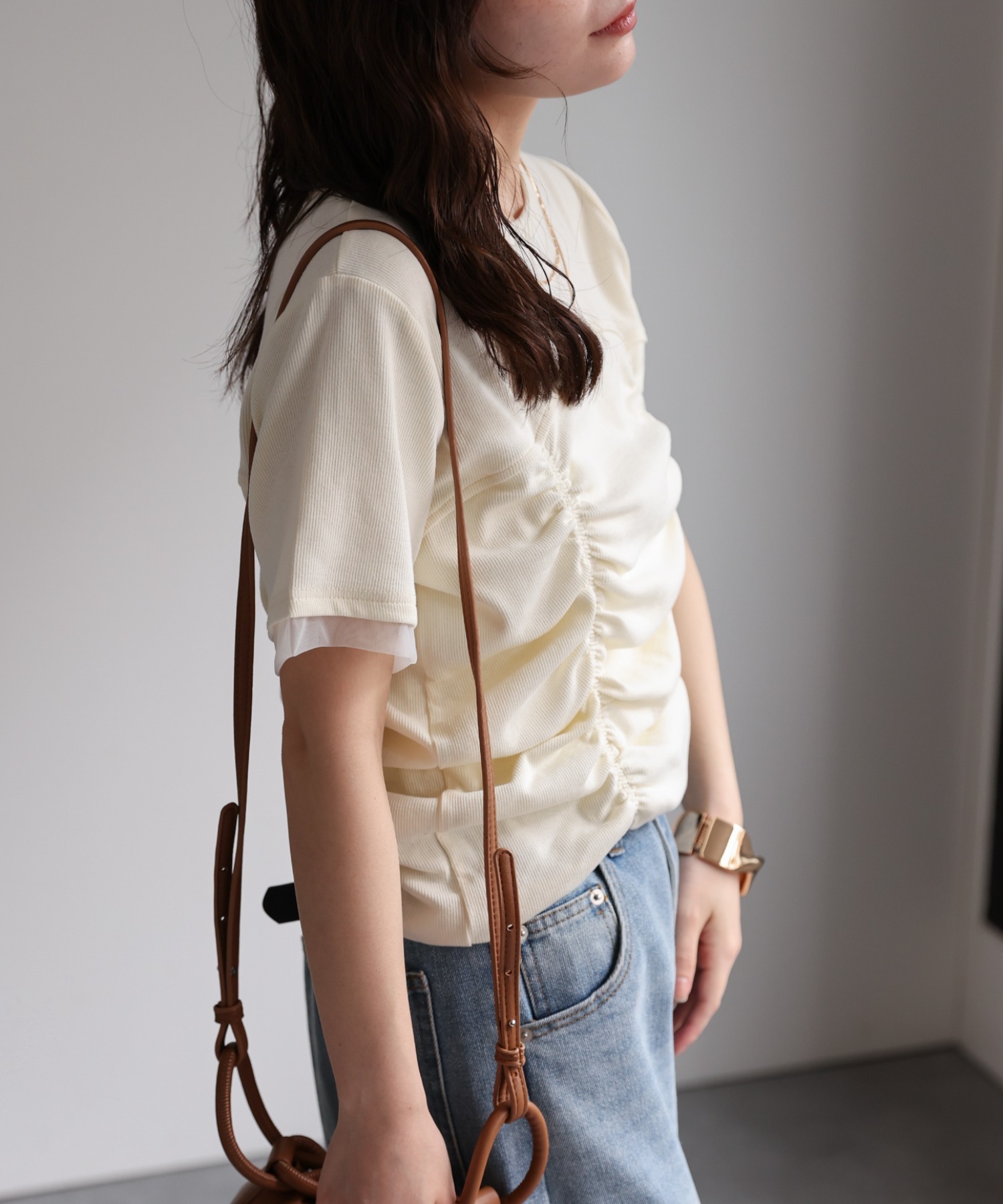 model：156cm 着用サイズ：FREE