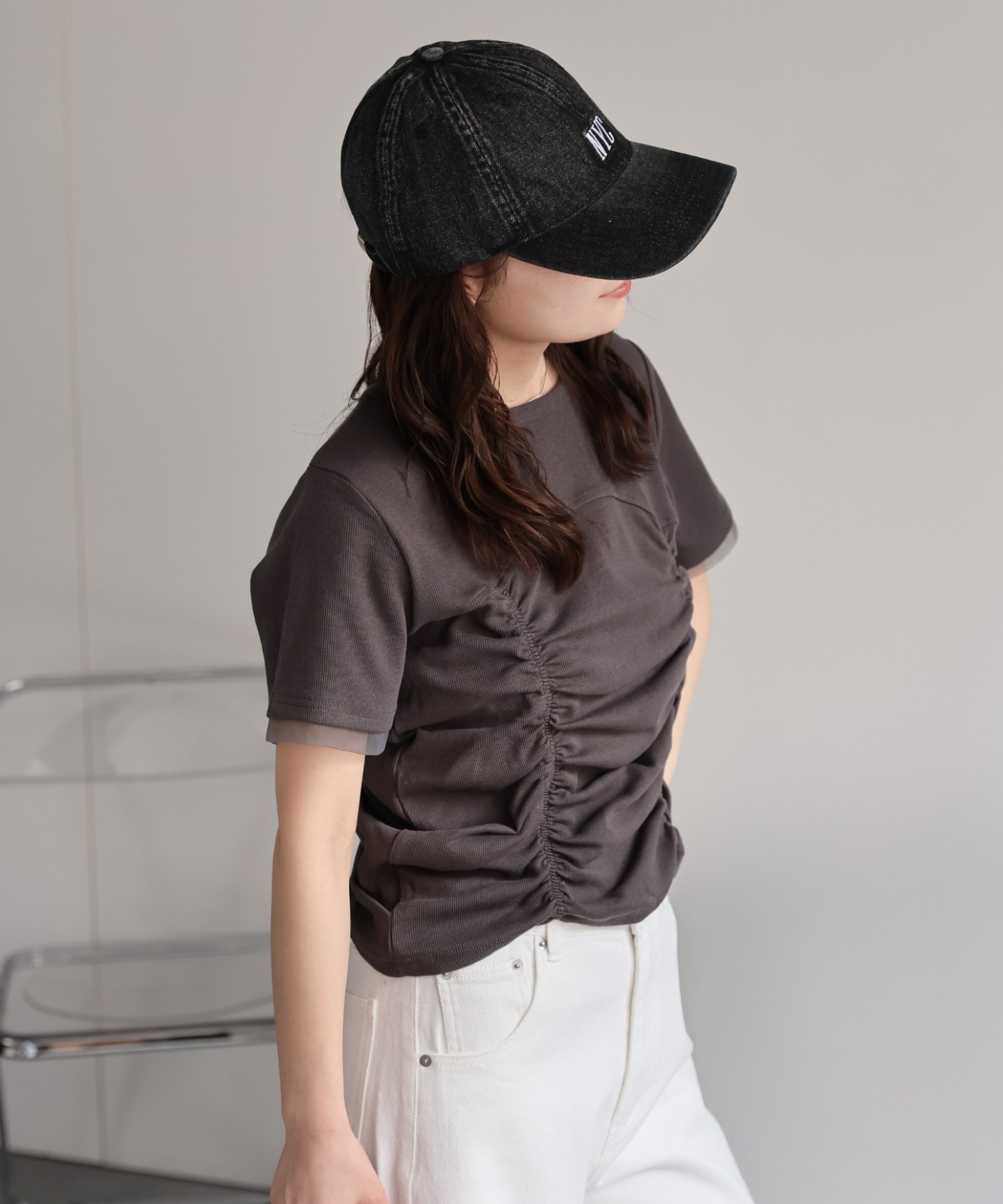 model：156cm 着用サイズ：FREE