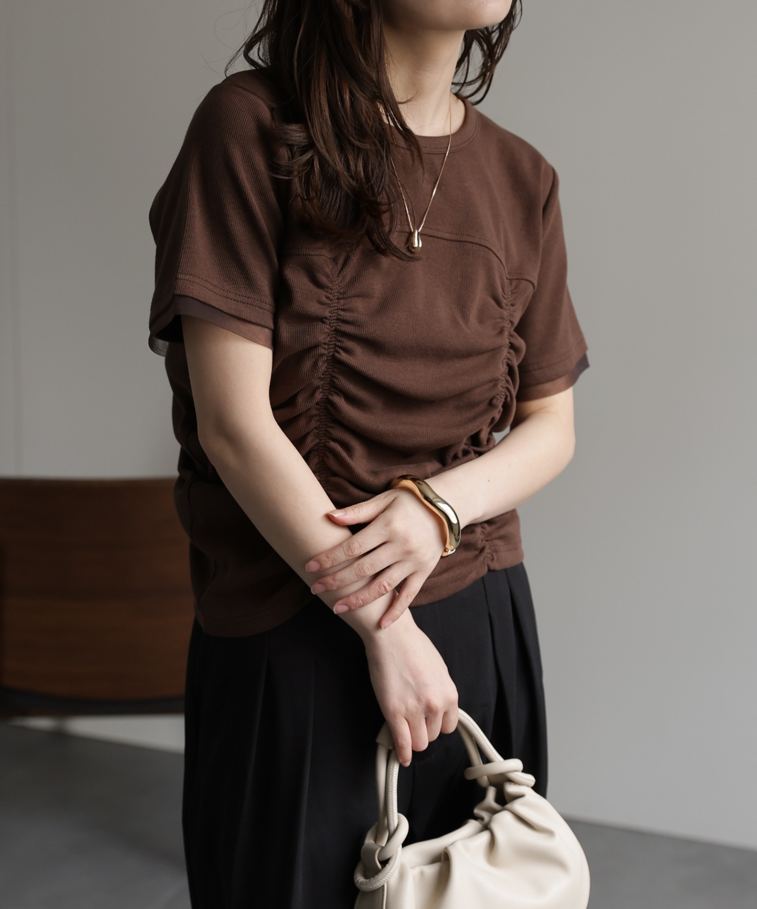model：156cm 着用サイズ：FREE