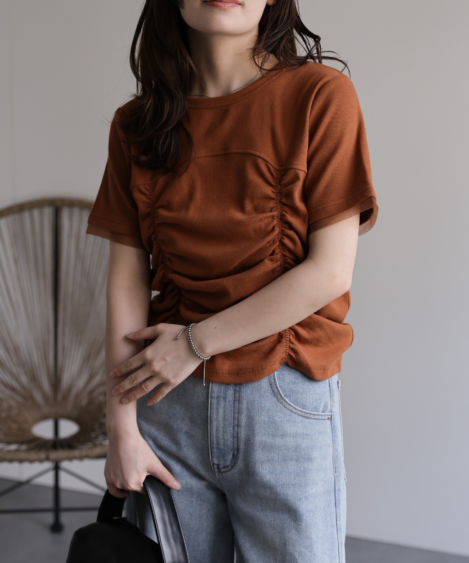 model：156cm 着用サイズ：FREE
