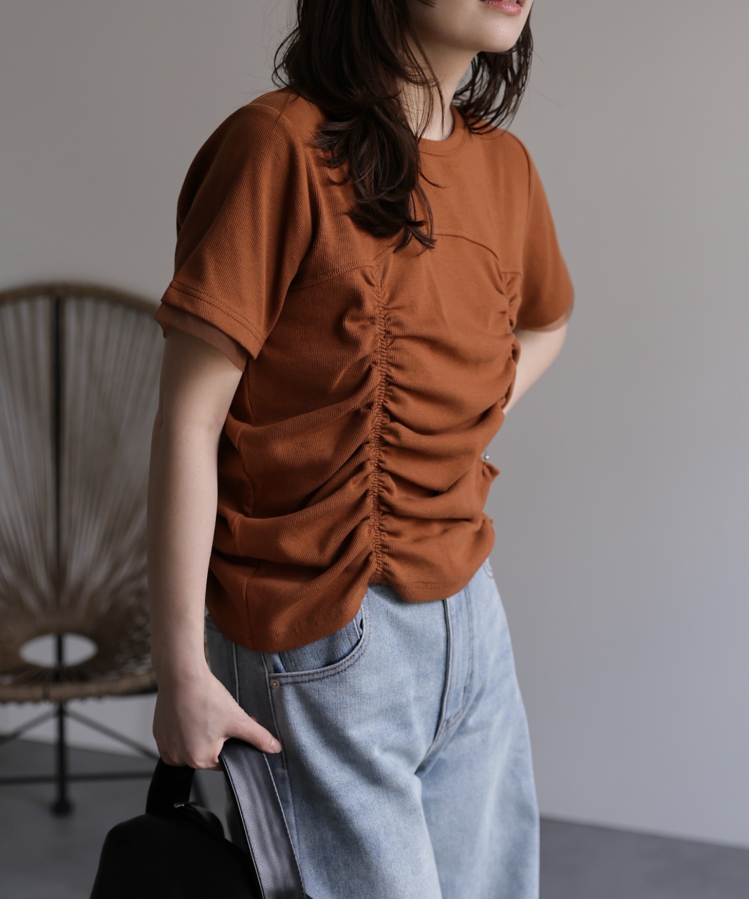 model：156cm 着用サイズ：FREE