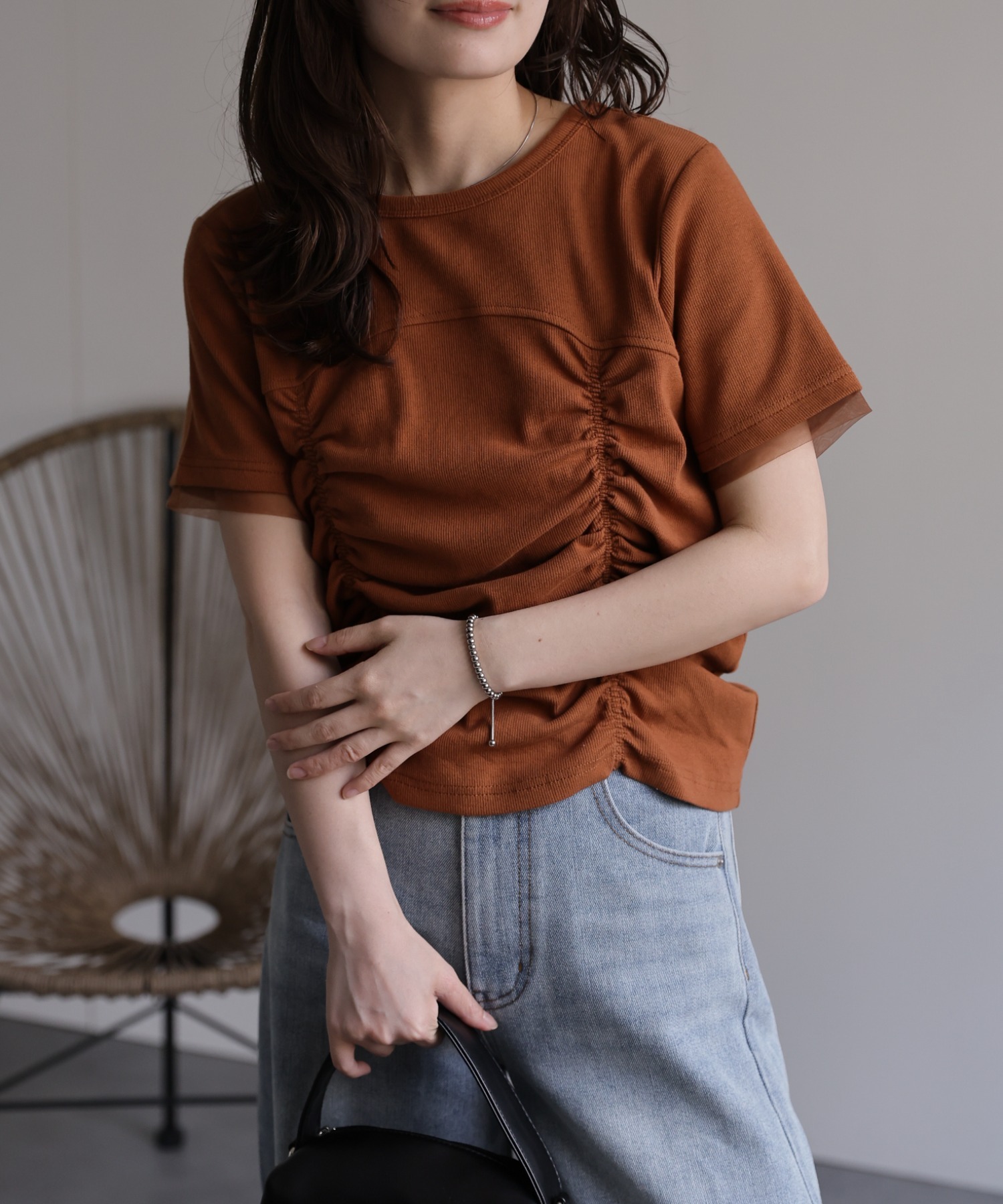 model：156cm 着用サイズ：FREE