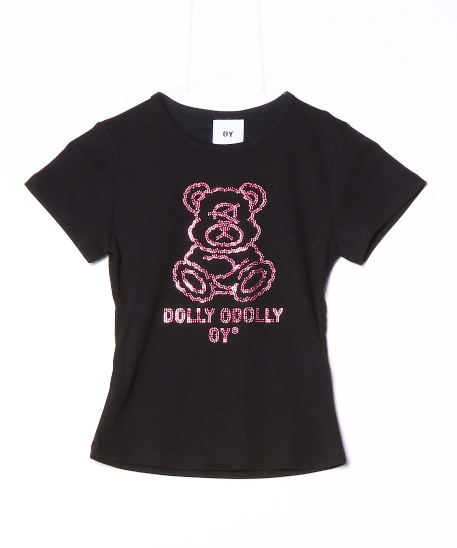 OY/オーワイ』RHINESTONE ODOLLY CROP TEE/ラインストーンオードリー
