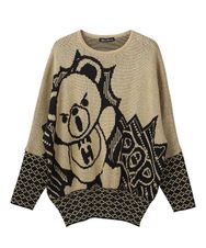 BEAR POP ラメジャカード プルオーバー
