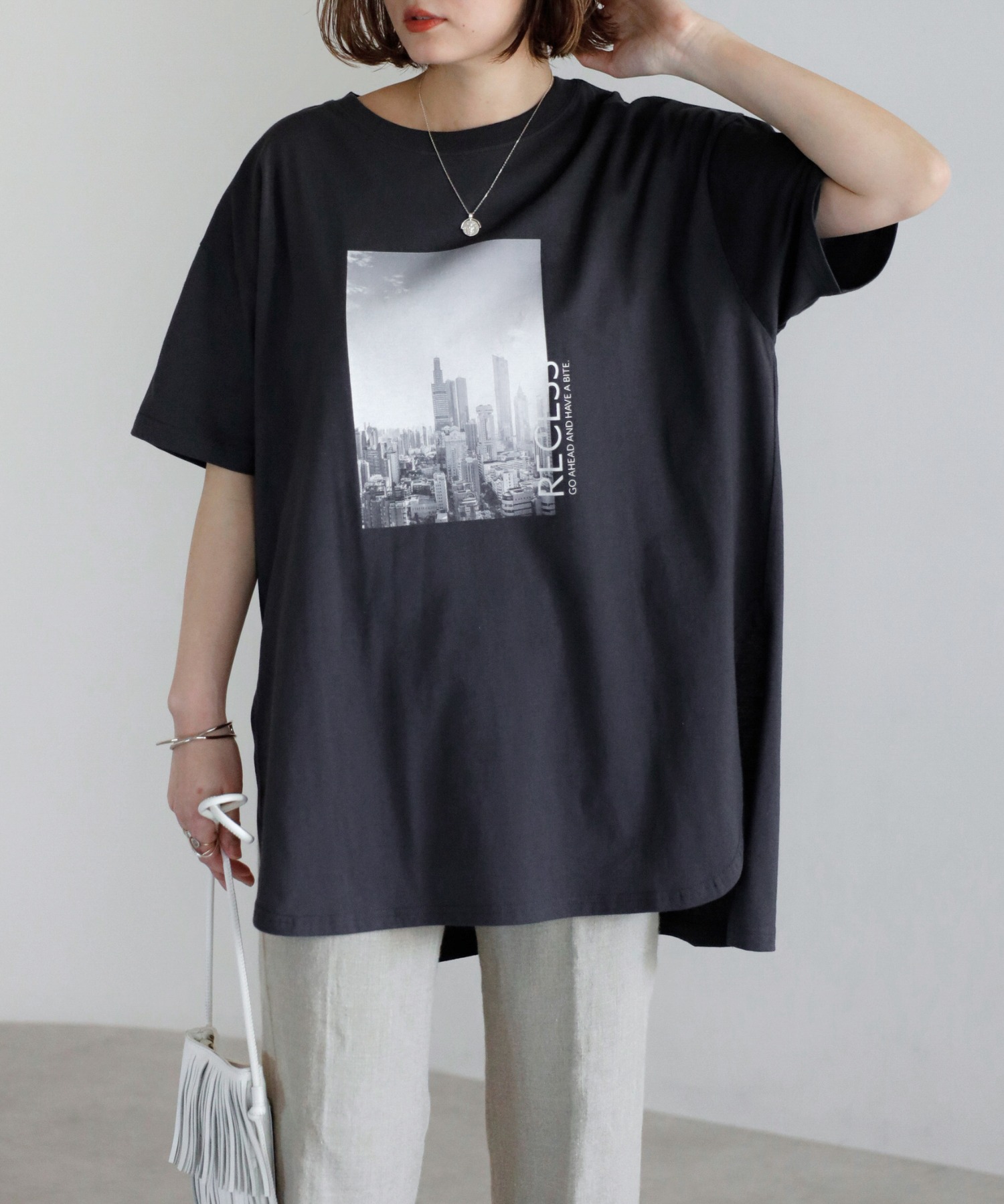 model：H158 着用サイズ：FREE