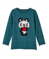 APPLE PANDA編込 プルオーバー