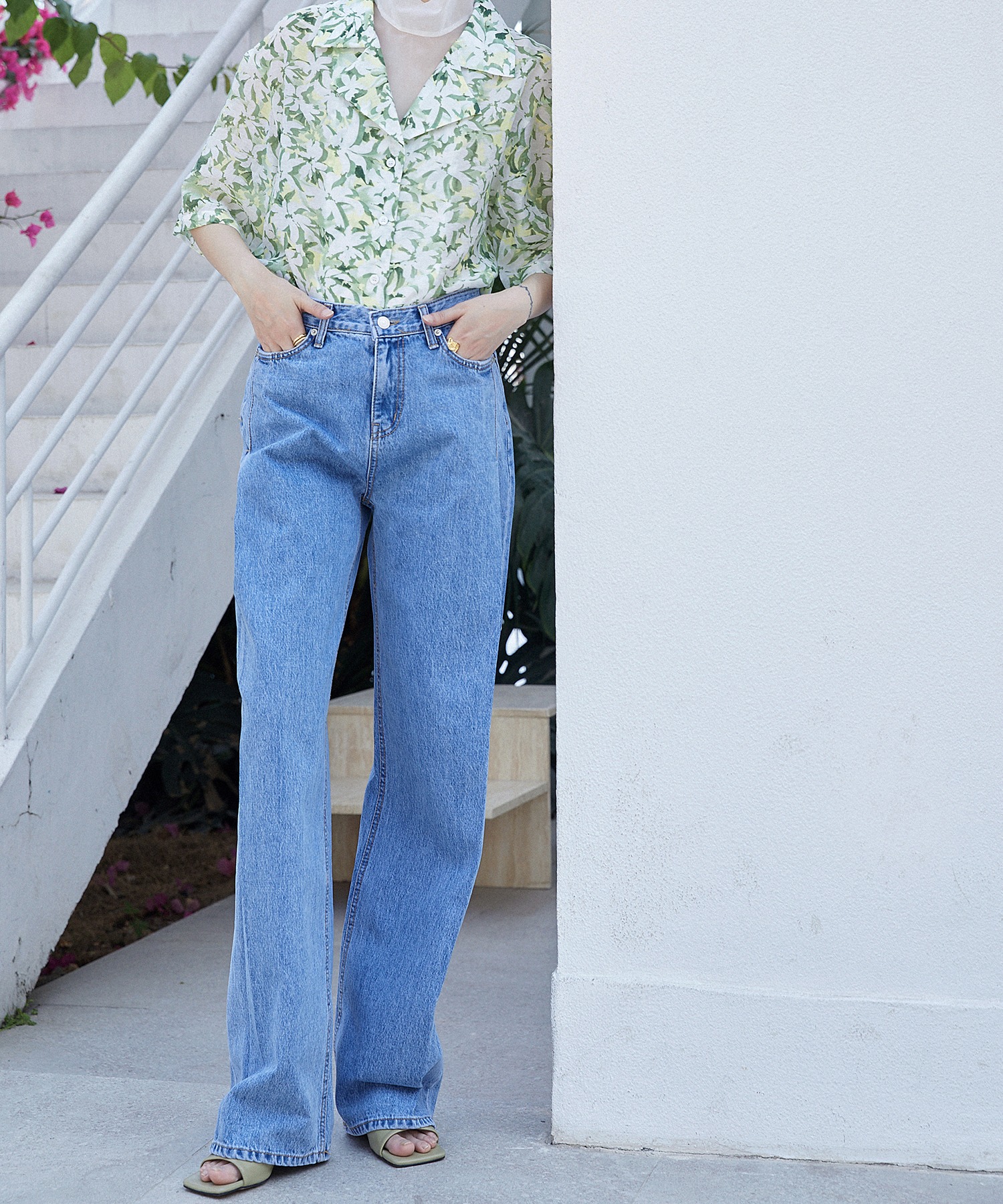 TODAYFUL - chuclla shirt と ワイドデニム chuclla】【2021/SS】Side pleated denim chwt8-ファッション