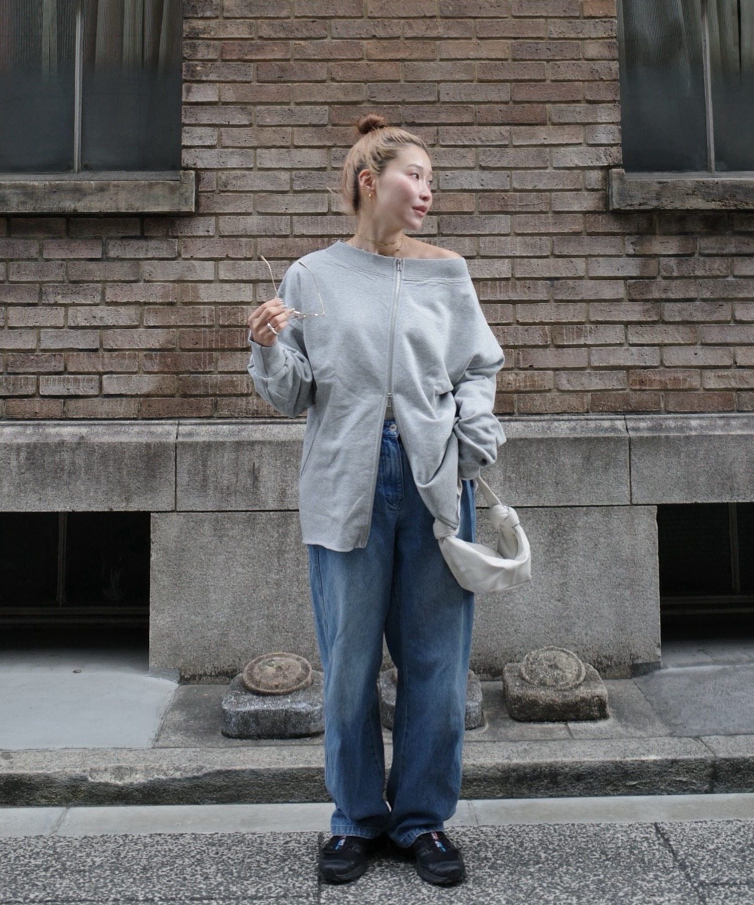 model：H163 着用サイズ：FREE