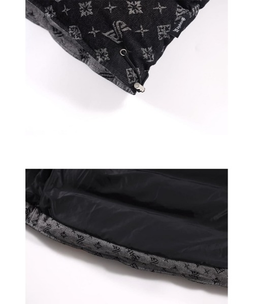 A'GEM/9 × .kom『SUPPLIER/サプライヤー』MONOGRAM DENIM PUFFER
