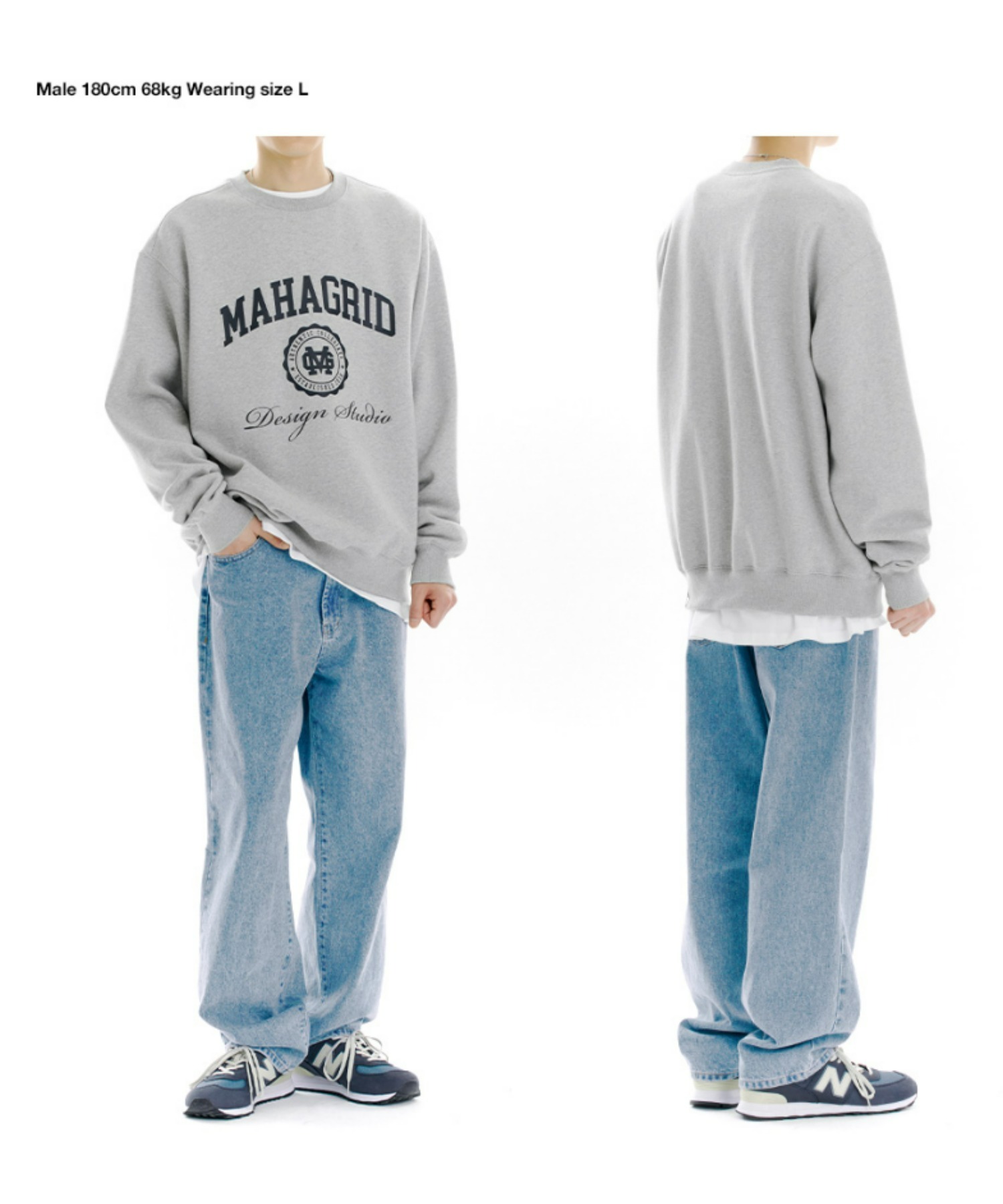 mahagrid マハグリッド 正規品 AUTHENTIC スウェット  L