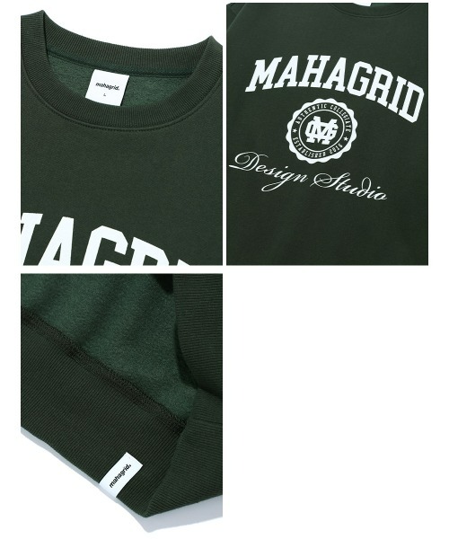 [ MAHAGRID]★韓国大人気★AUTHENTIC SWEATSHIRT mahagrid/マハグリッド』AUTHENTIC SWEATSHIRT/カレッジロゴ