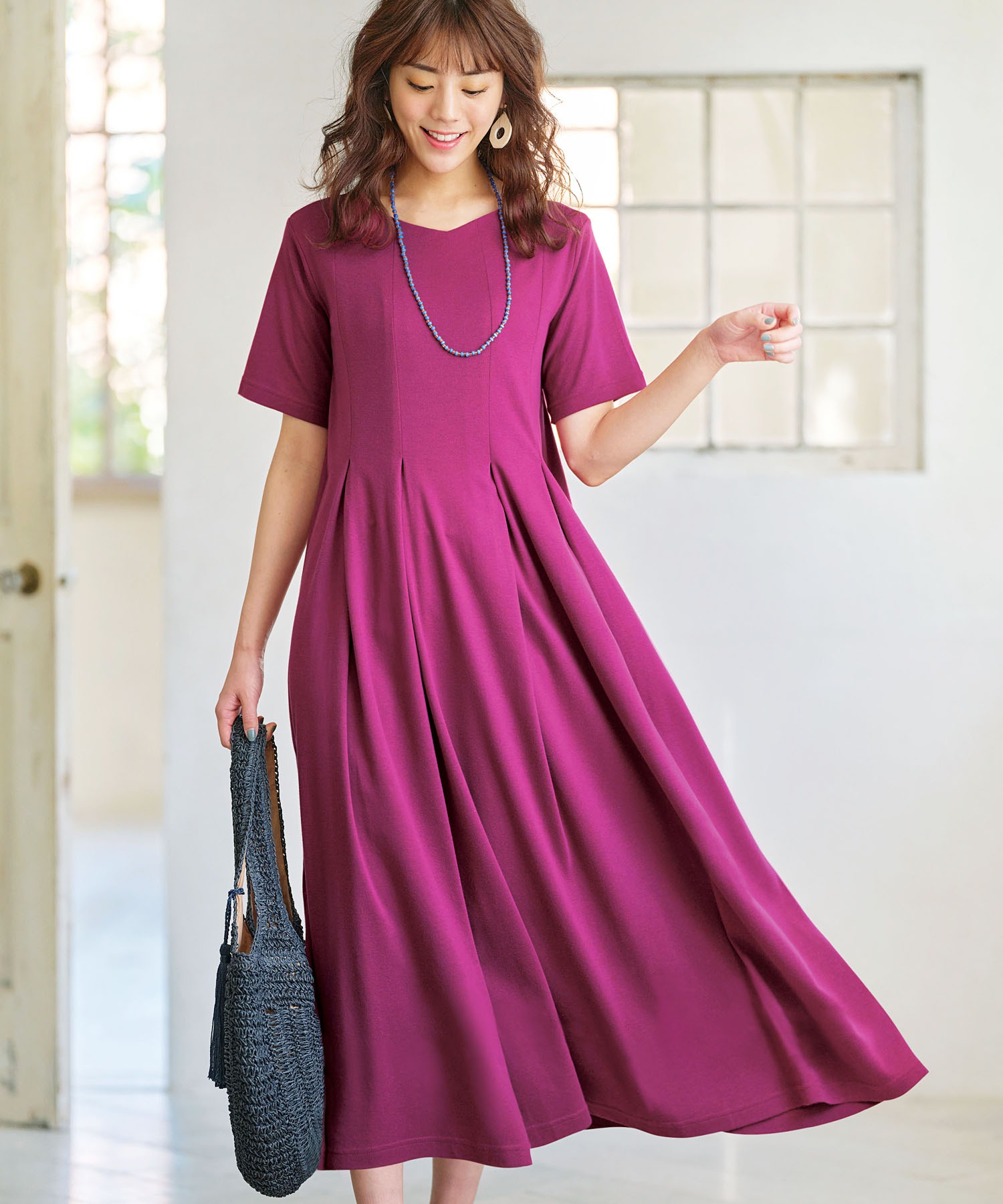 ウエストタックワンピース