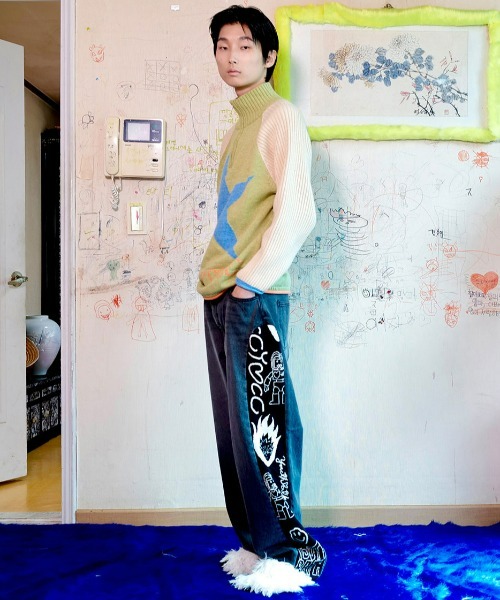 A'GEM/9 × .kom『youthbath／ユースバス』ニットトリミング