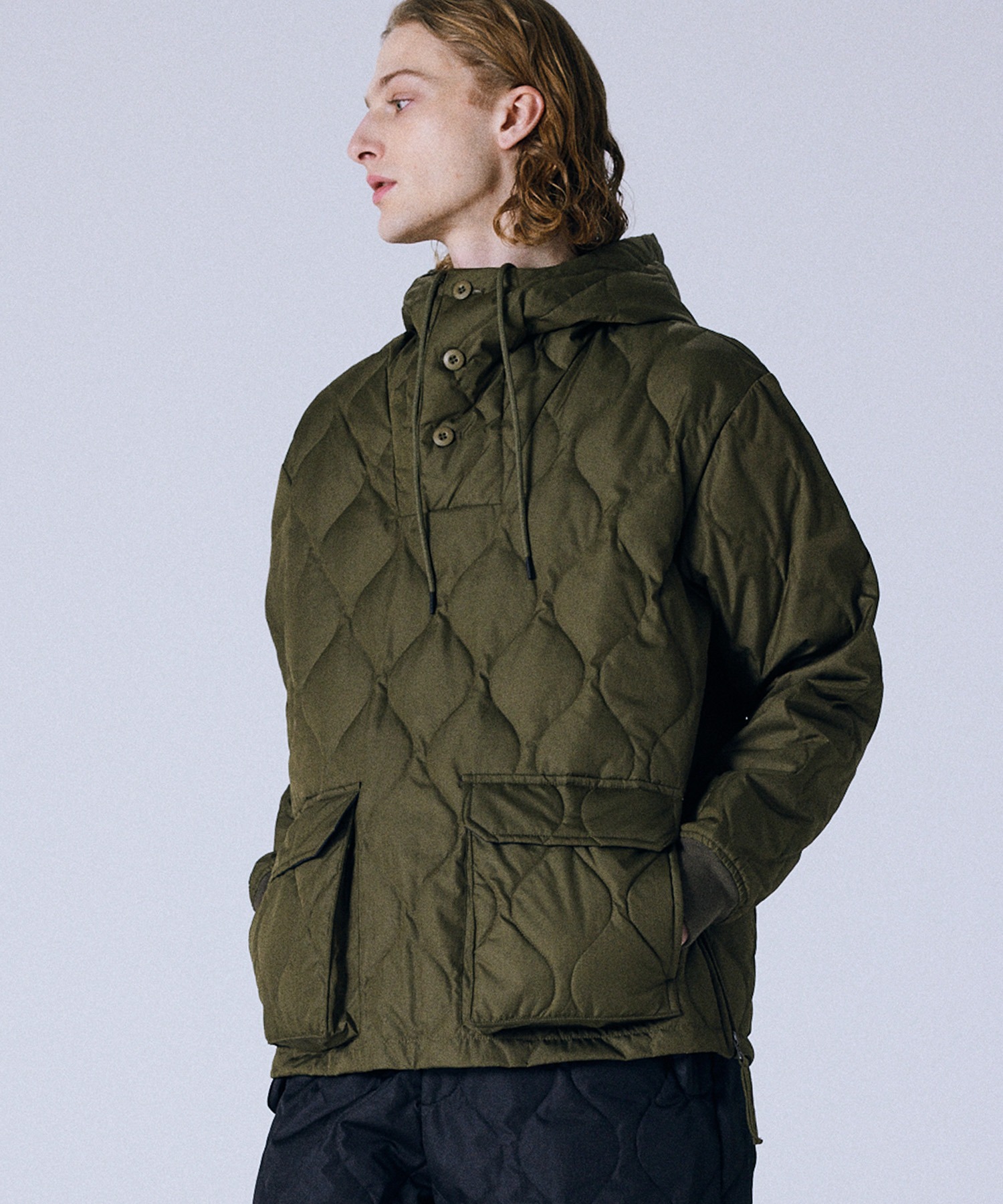 TAION(タイオン)】〈ユニセックス〉ミリタリー ダウンフーディー