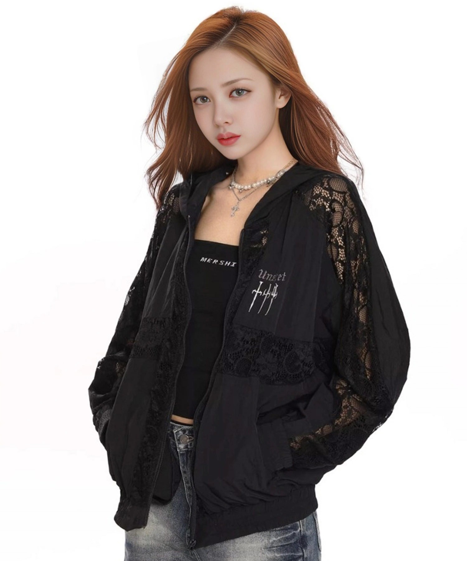 A'GEM/9 × .kom 「.KOM/ドットケーオーエム」 シアーロゴトップ レディース A'GEM/9 × .kom 『.KOM/ドットケーオーエム』 シアーロゴトップ