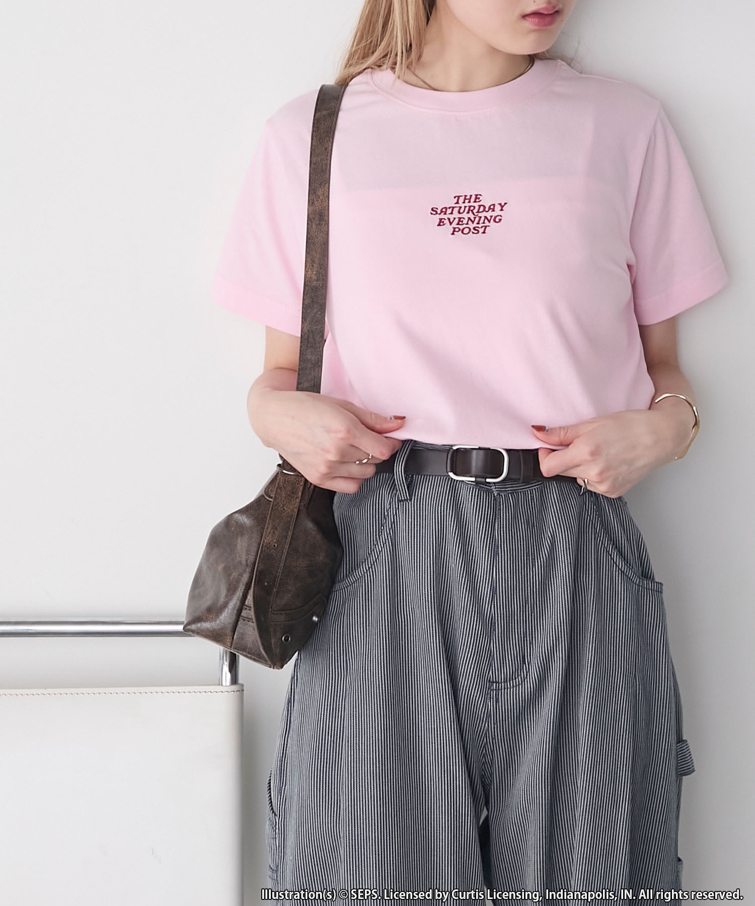 トップス THANK forksy.】【THE SATURDAY EVENING POST】別注 エンブロイダリー
