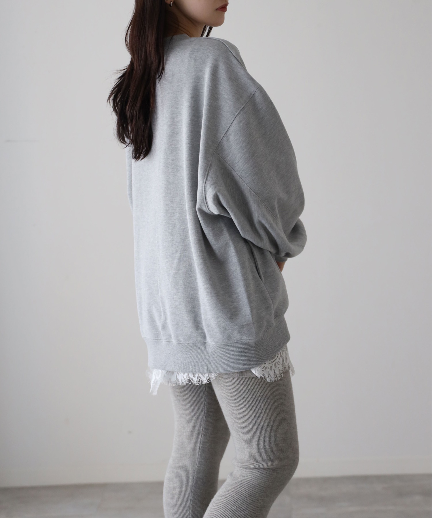 model：164cm. 着用サイズ：FREE