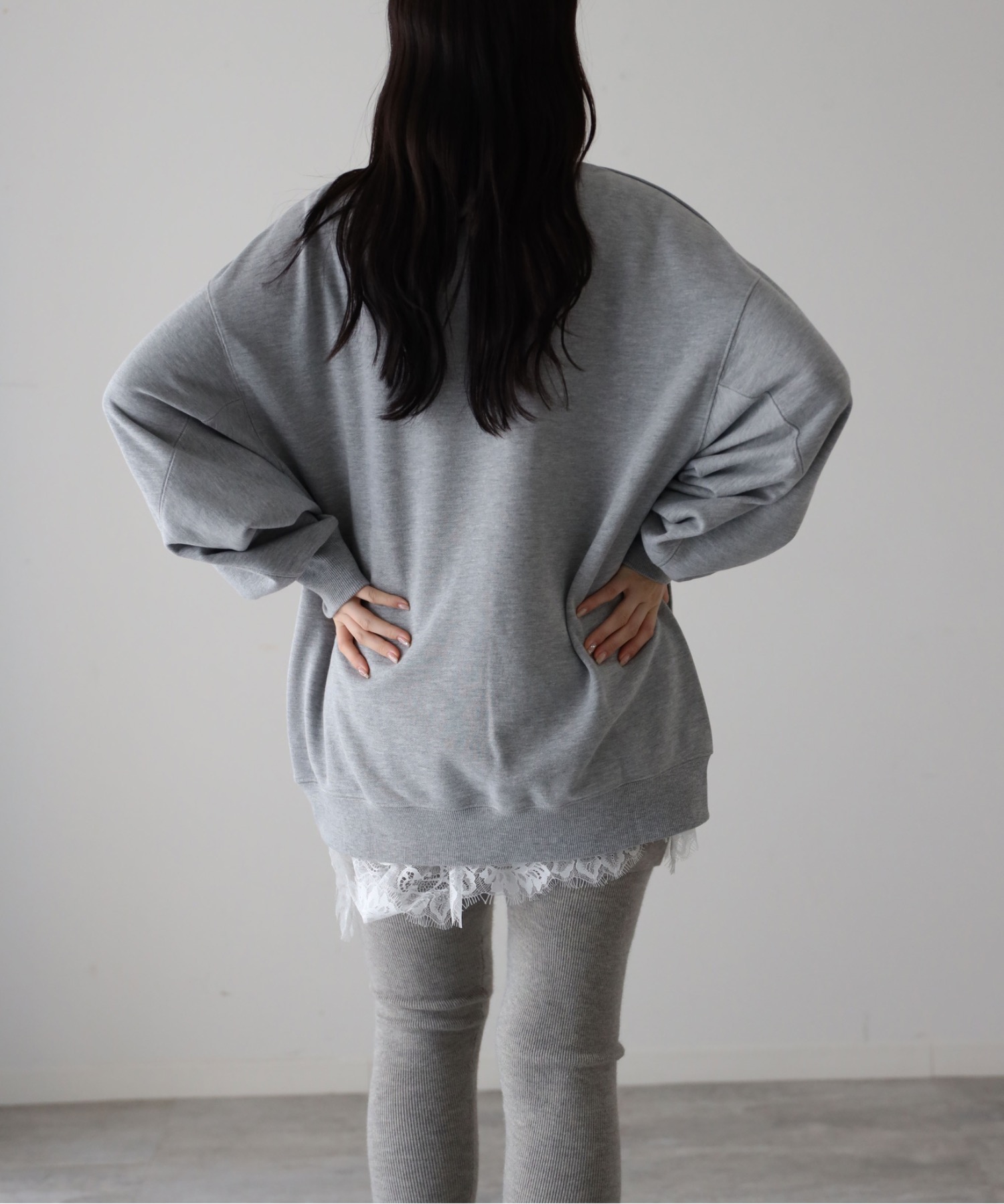 model：164cm. 着用サイズ：FREE